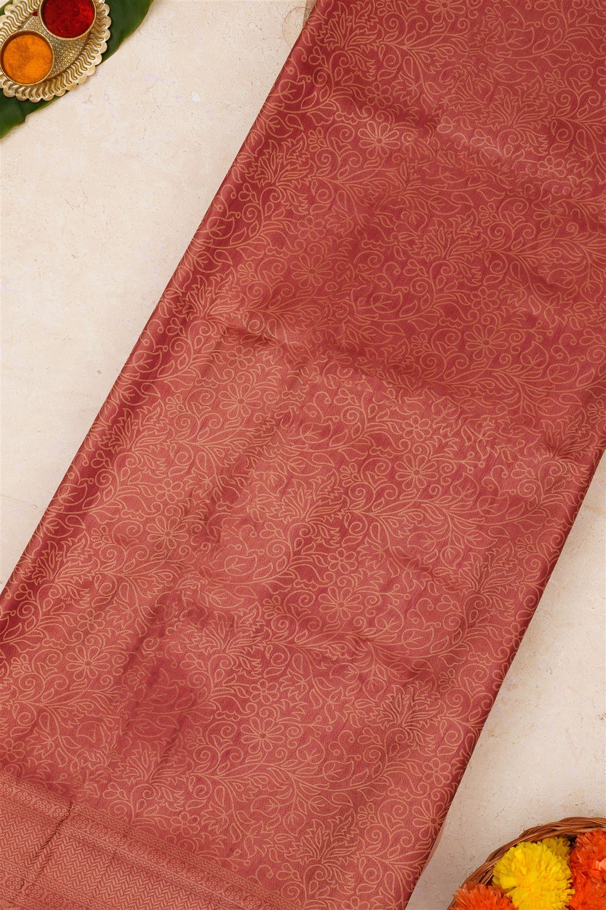 Fancy Soft Silk Light Pink Saree
