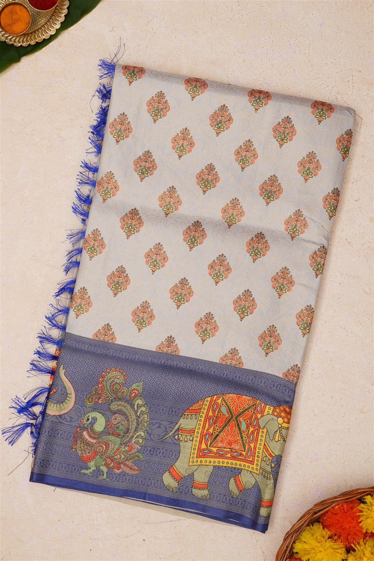 Fancy Soft Silk Light Lavender Saree