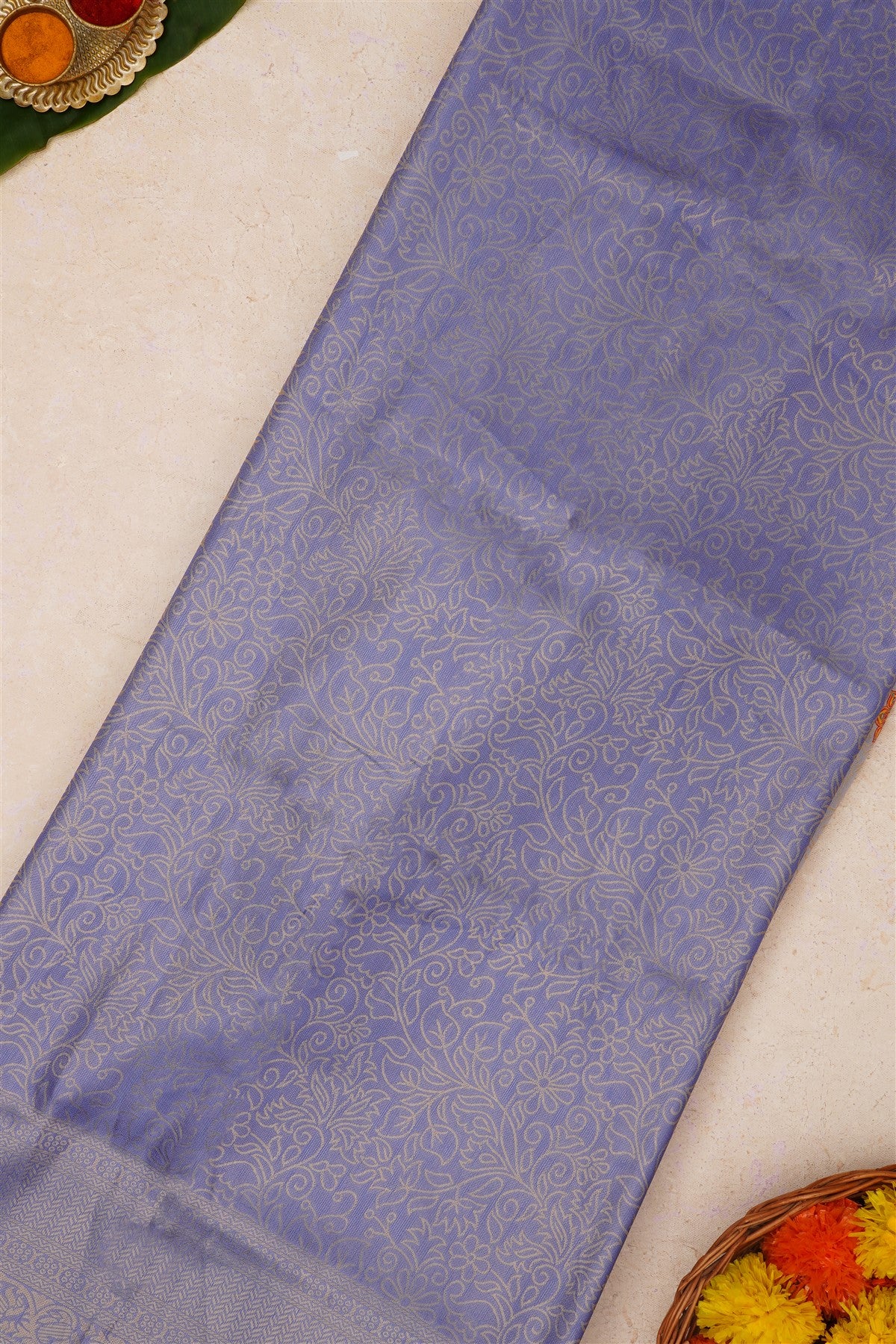Fancy Soft Silk Light Lavender Saree
