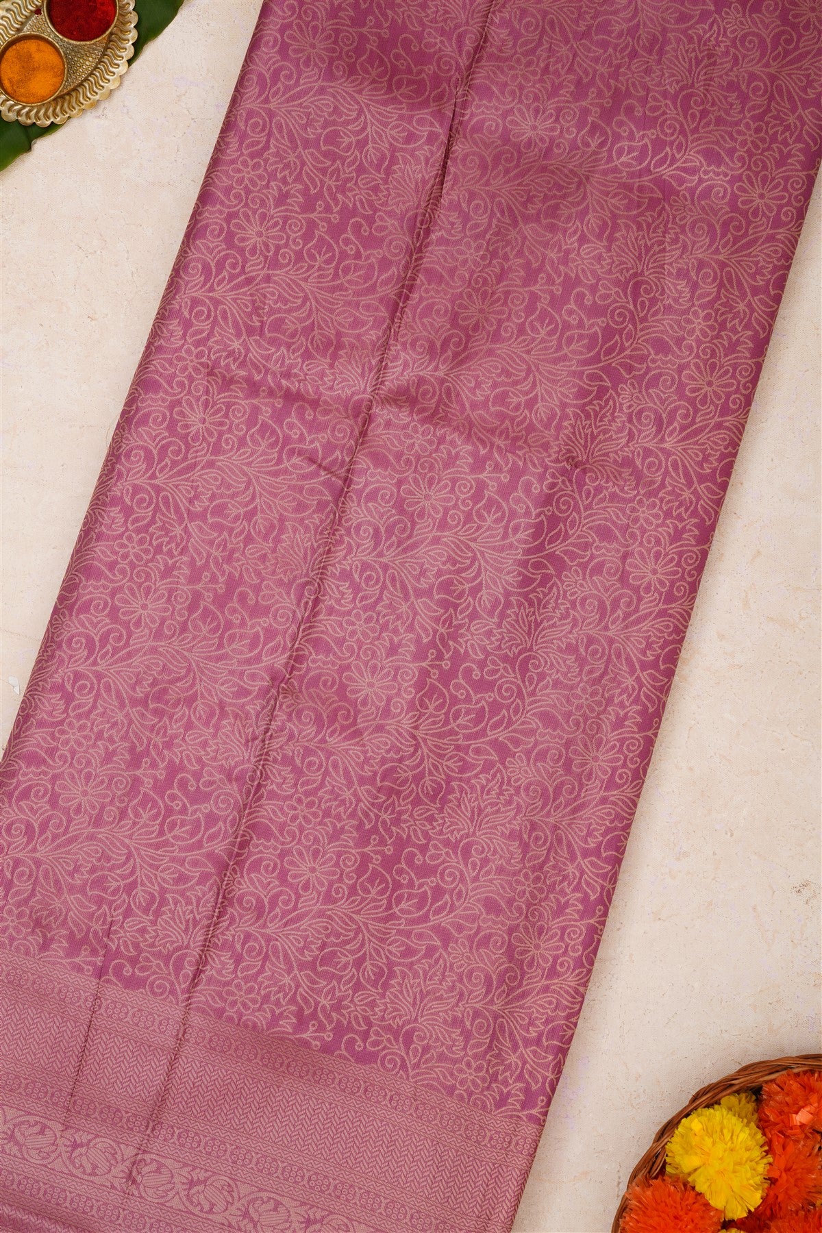 Fancy Soft Silk Light Pink Saree