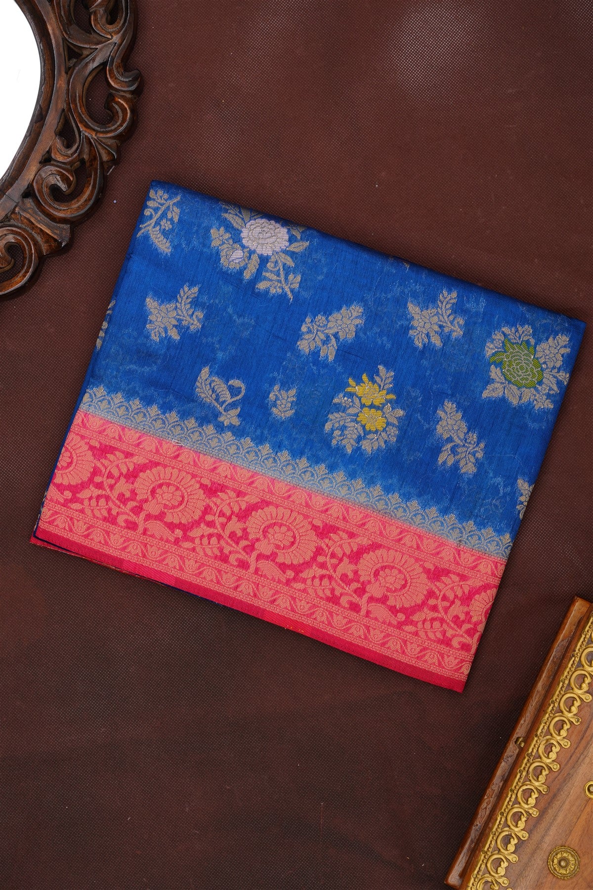 Banarasi Silk Dark Blue Saree
