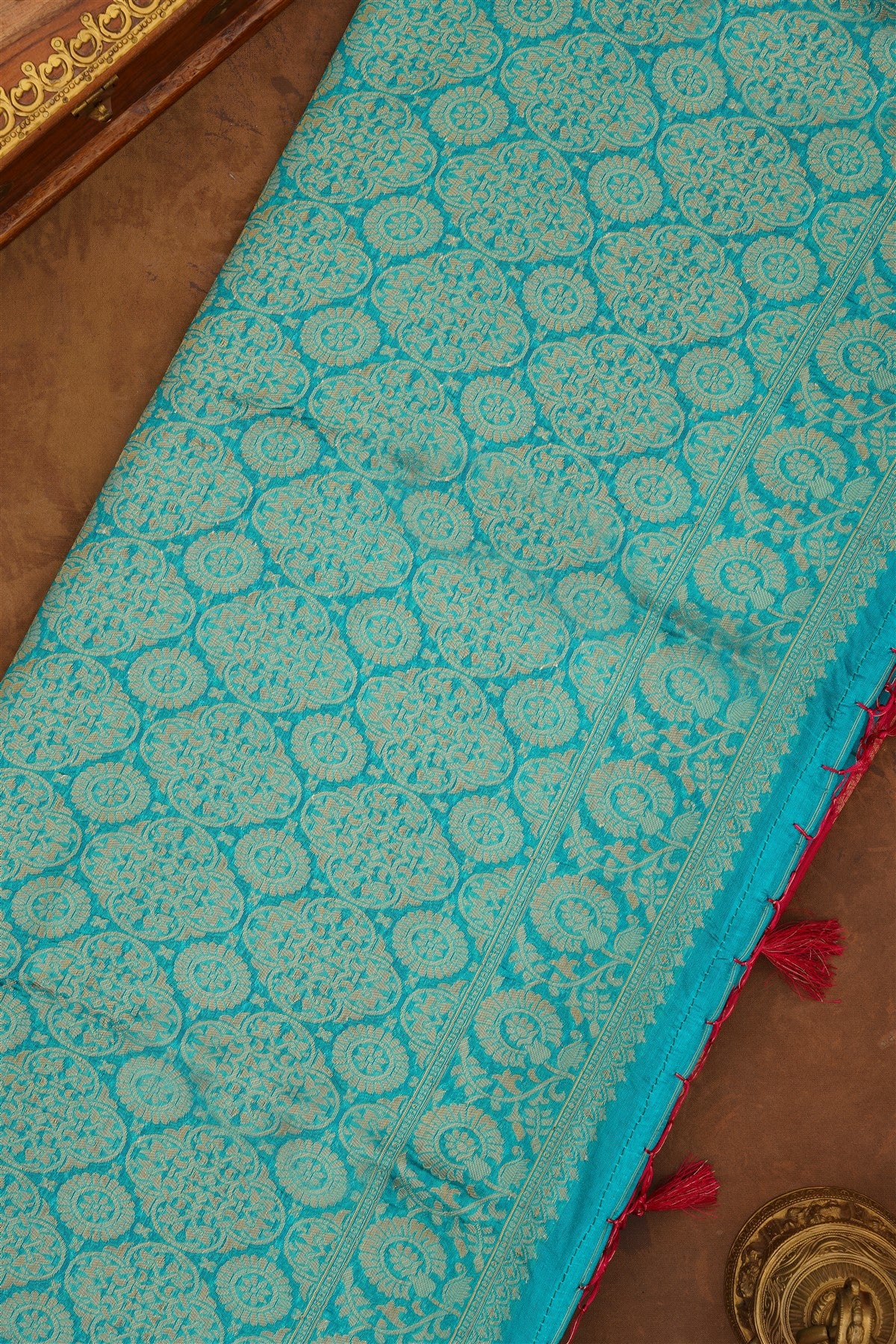 Banarasi Silk Dark Pink Saree