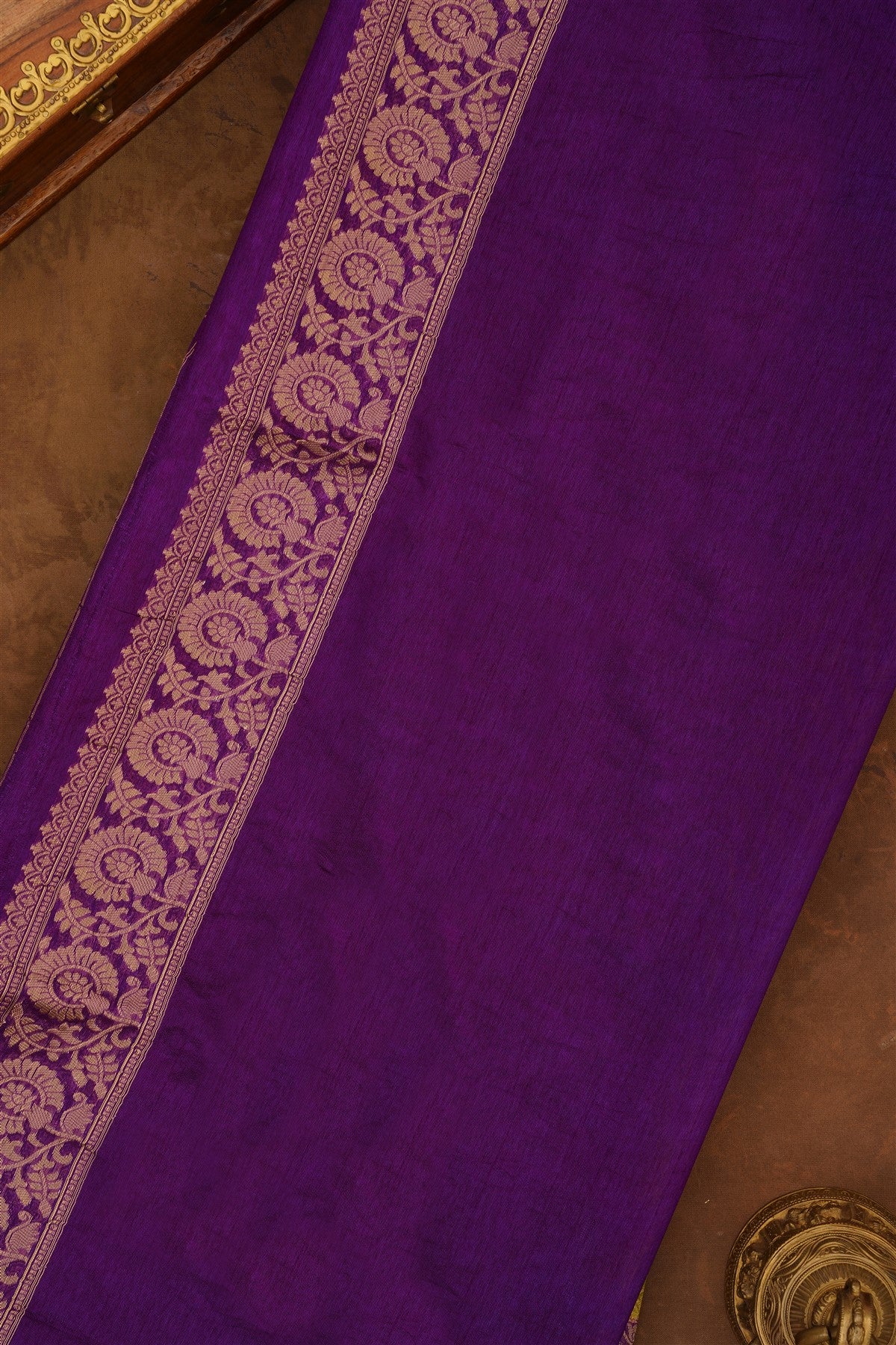 Banarasi Silk Olive Green Saree