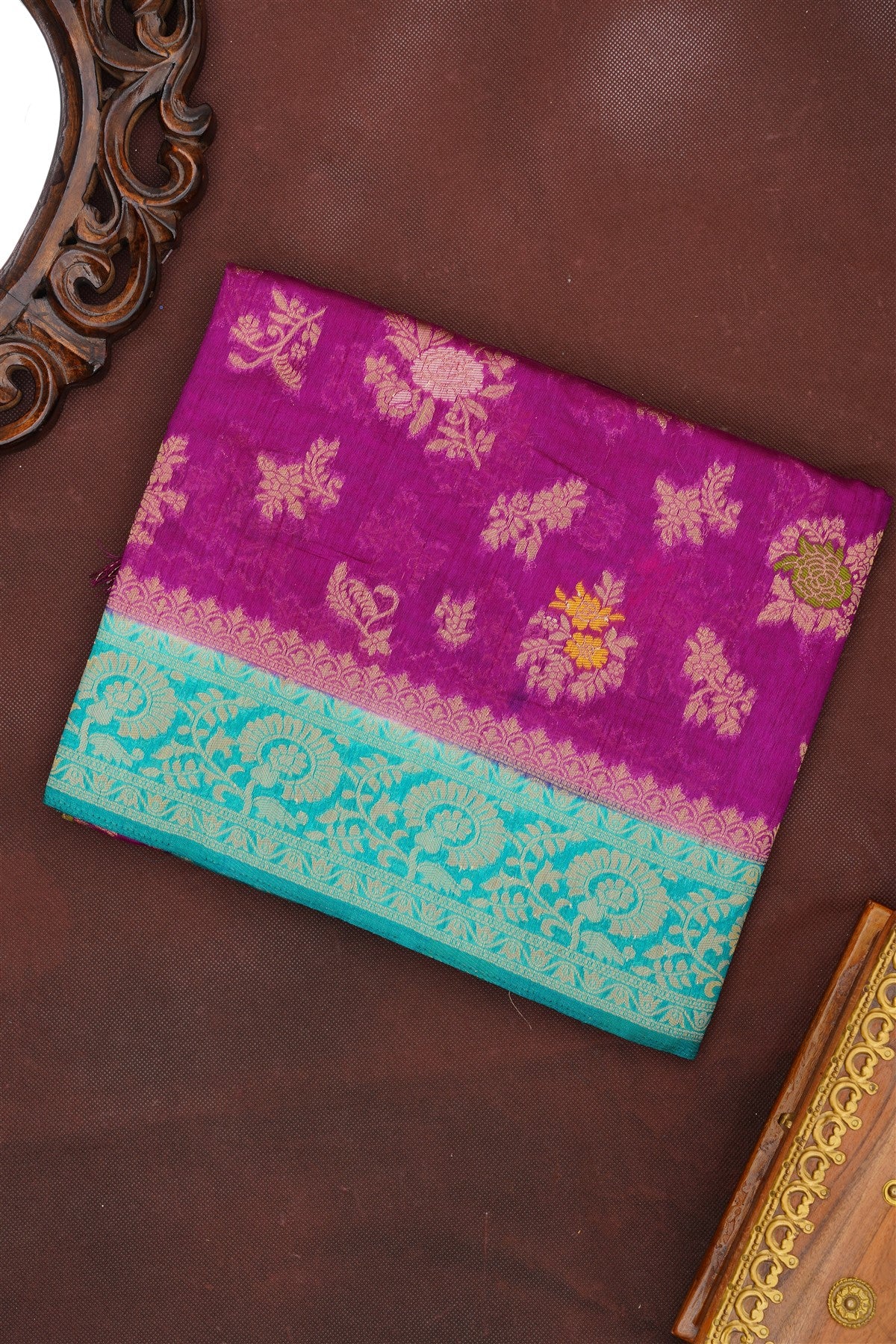 Banarasi Silk Purple Saree