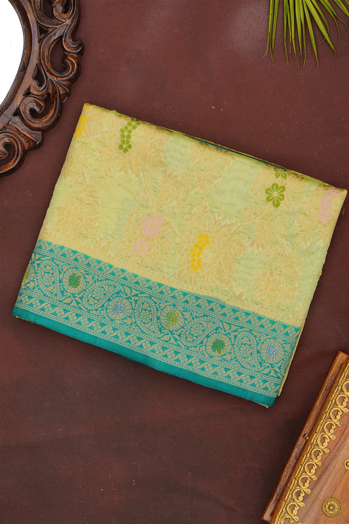 Banarasi Silk Light Pista Saree