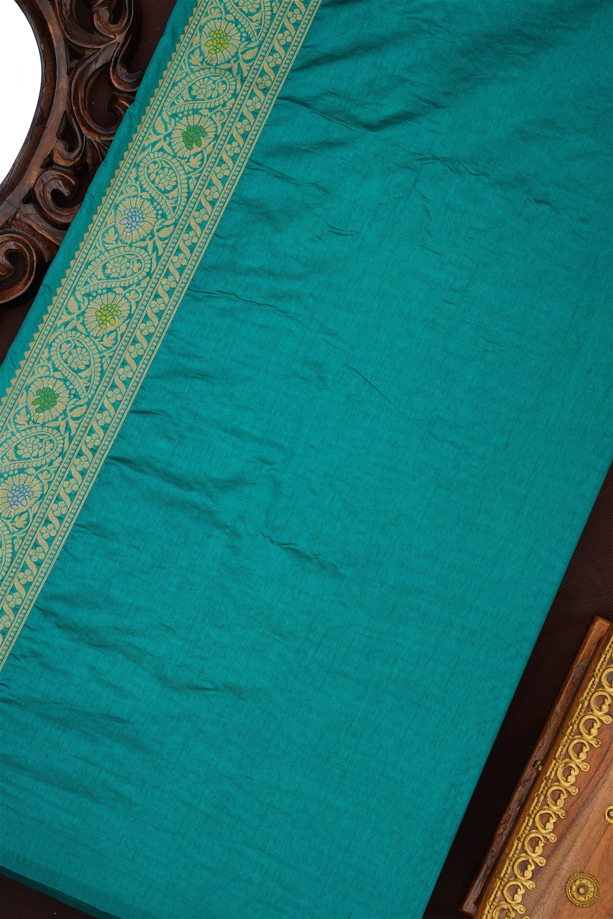 Banarasi Silk Light Pista Saree