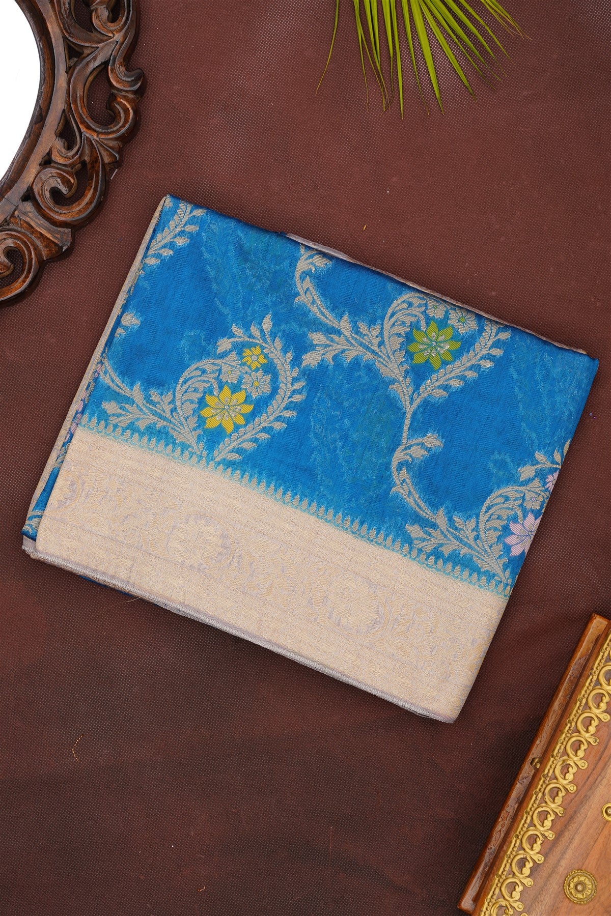 Banarasi Silk Dark Blue Saree