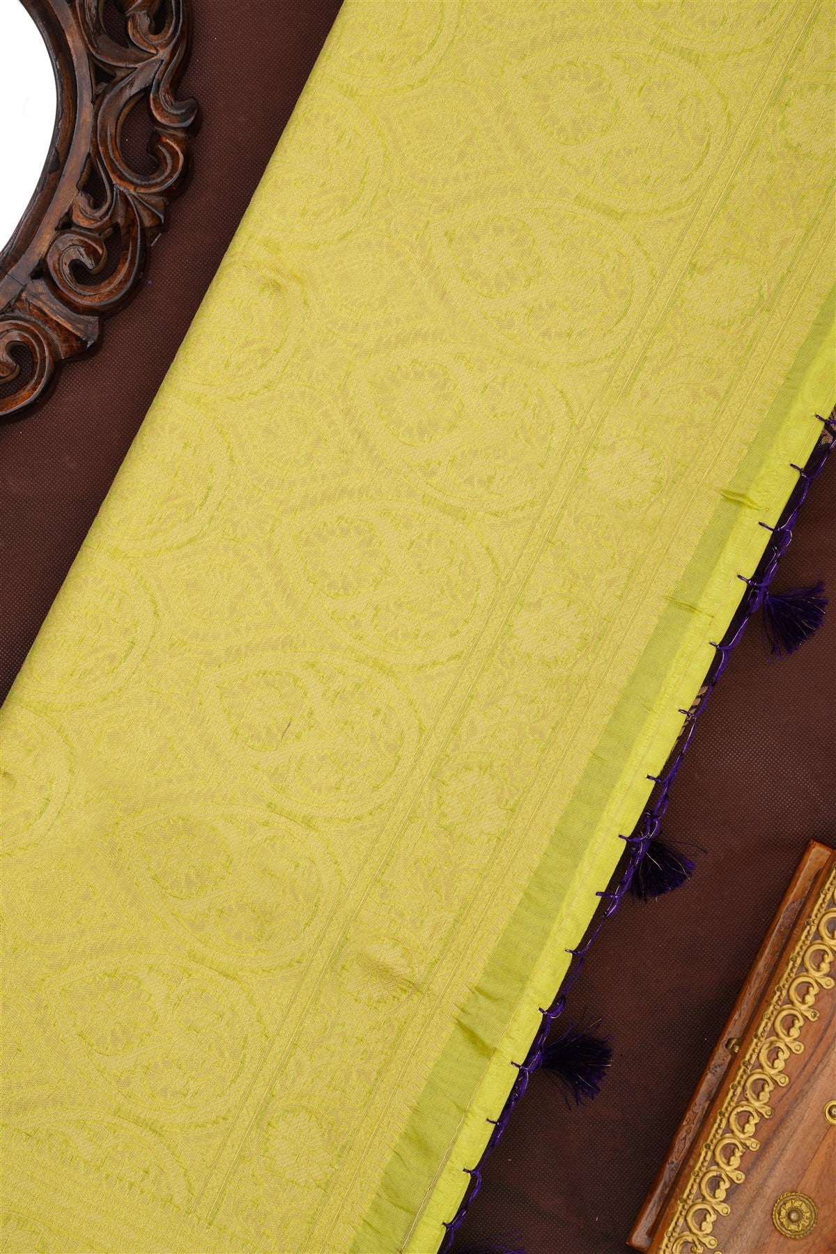 Banarasi Silk Dark Violet Saree