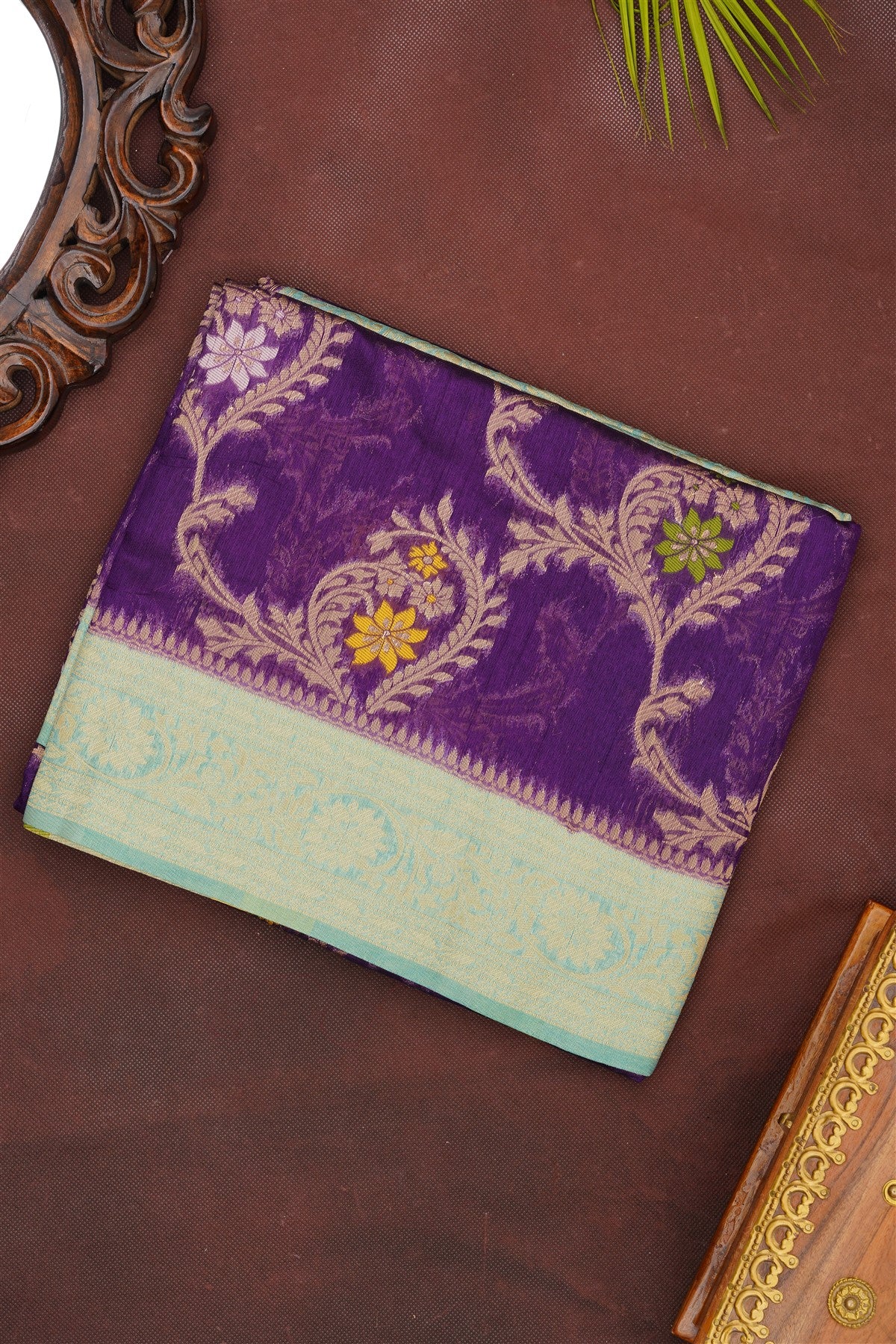 Banarasi Silk Violet Saree