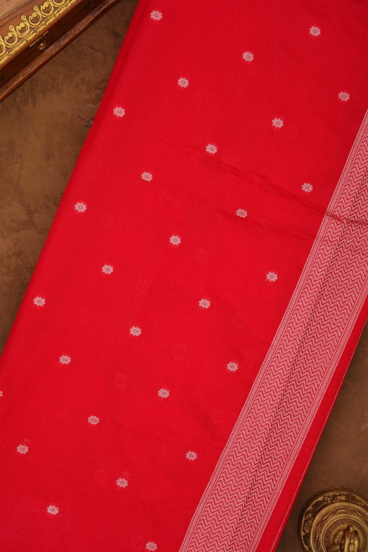 Banarasi Silk Red Saree