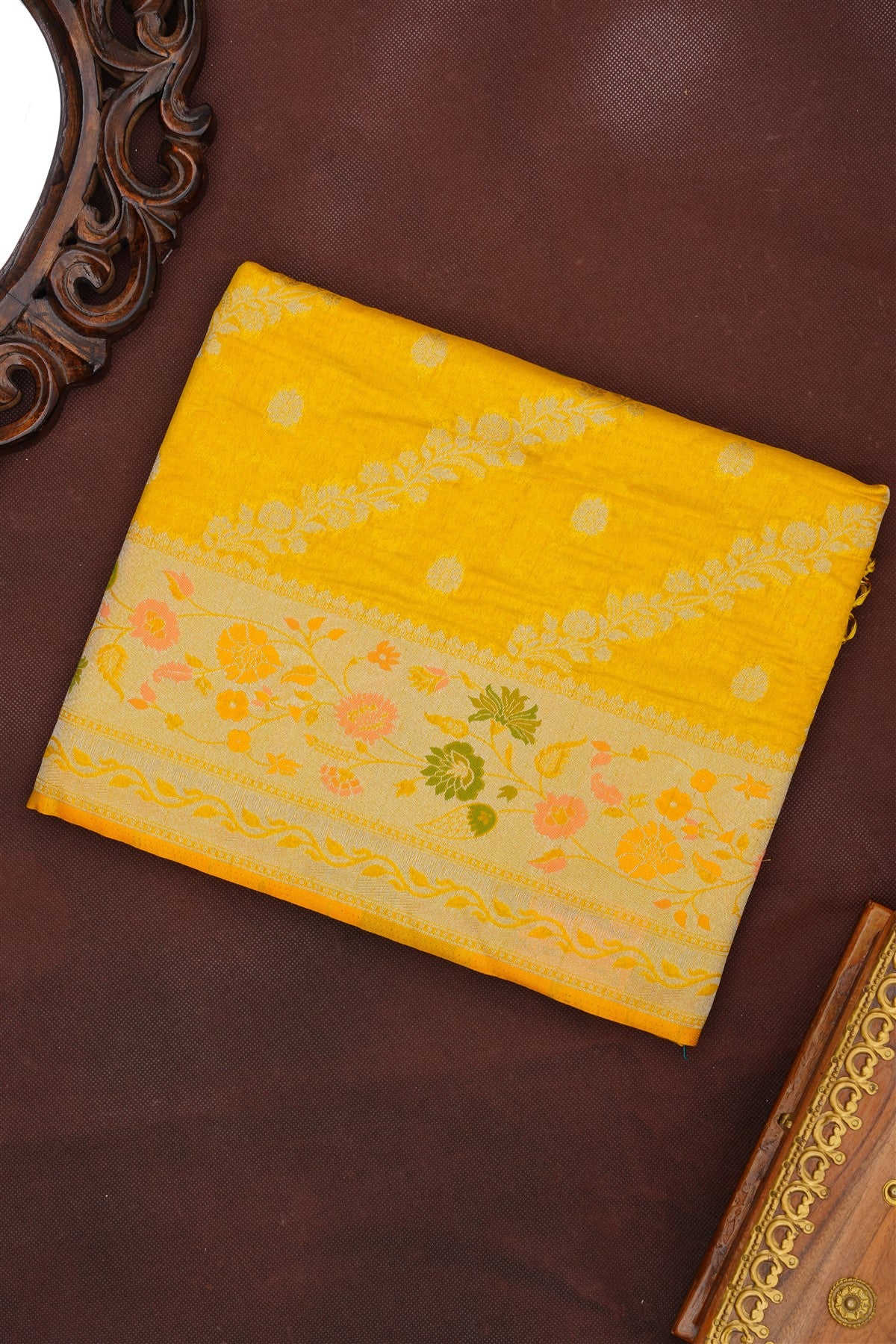 Banarasi Silk Yellow Saree