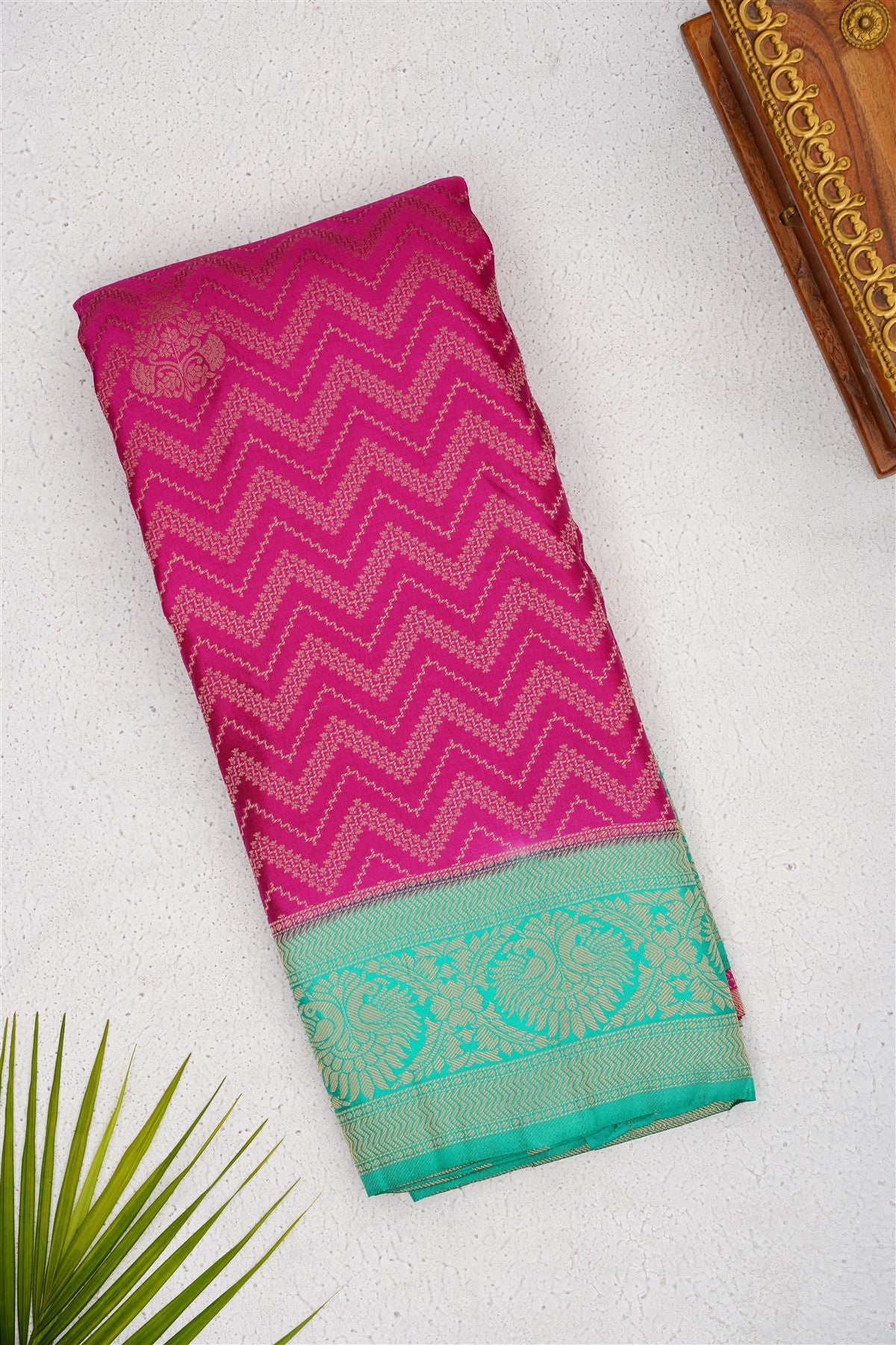 Banarasi Mashru Purple Saree
