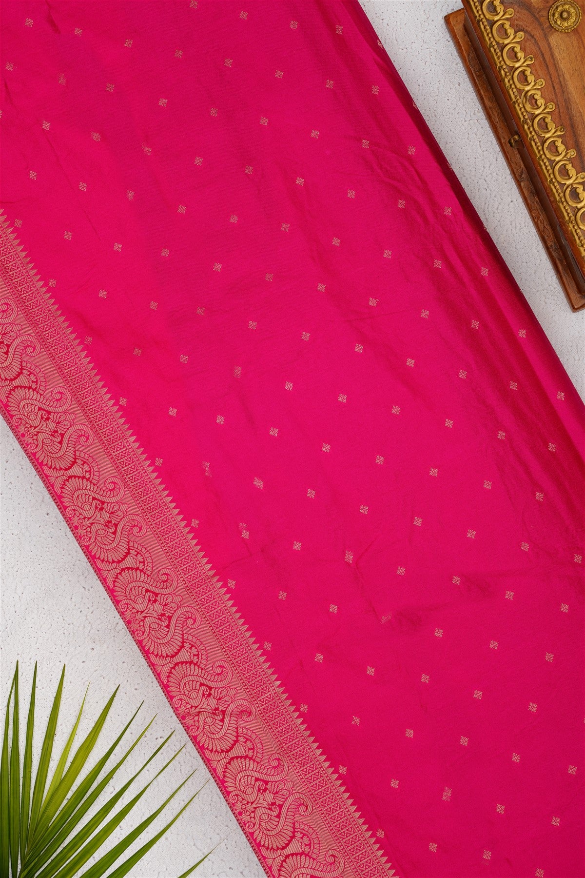Banarasi Mashru Navy Blue Saree