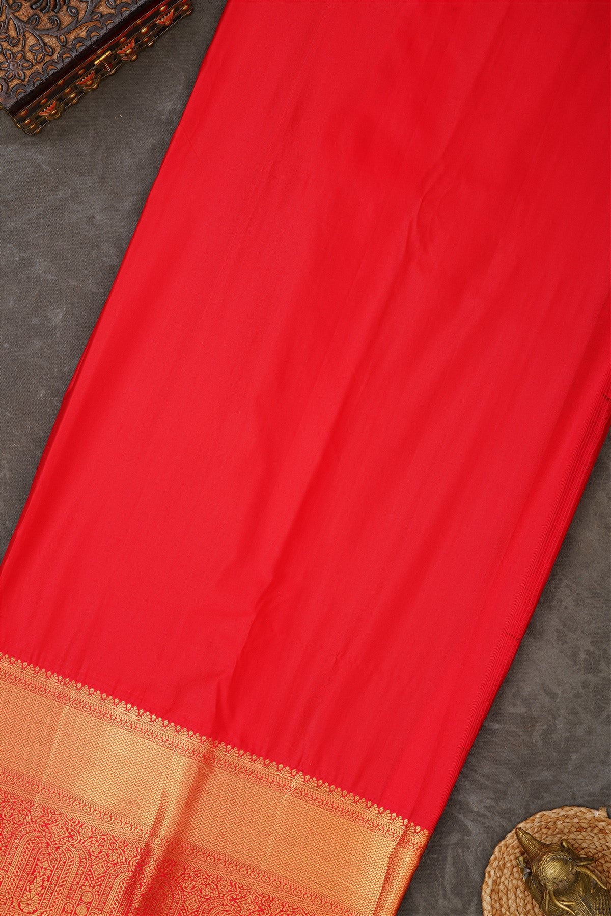 Semi Kanchipuram Silk Blend Lavander Saree
