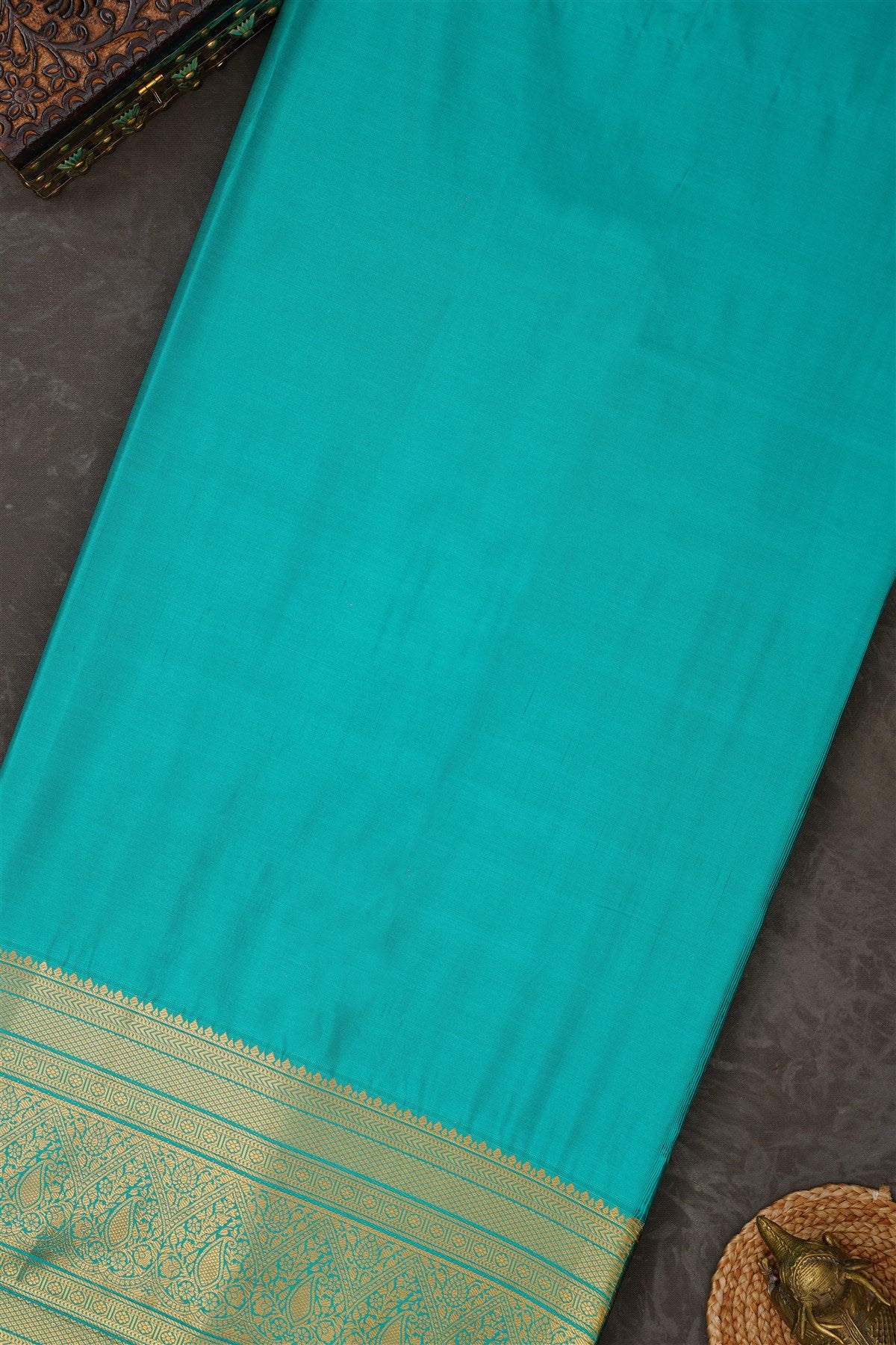 Semi Kanchipuram Silk Blend Pink Saree