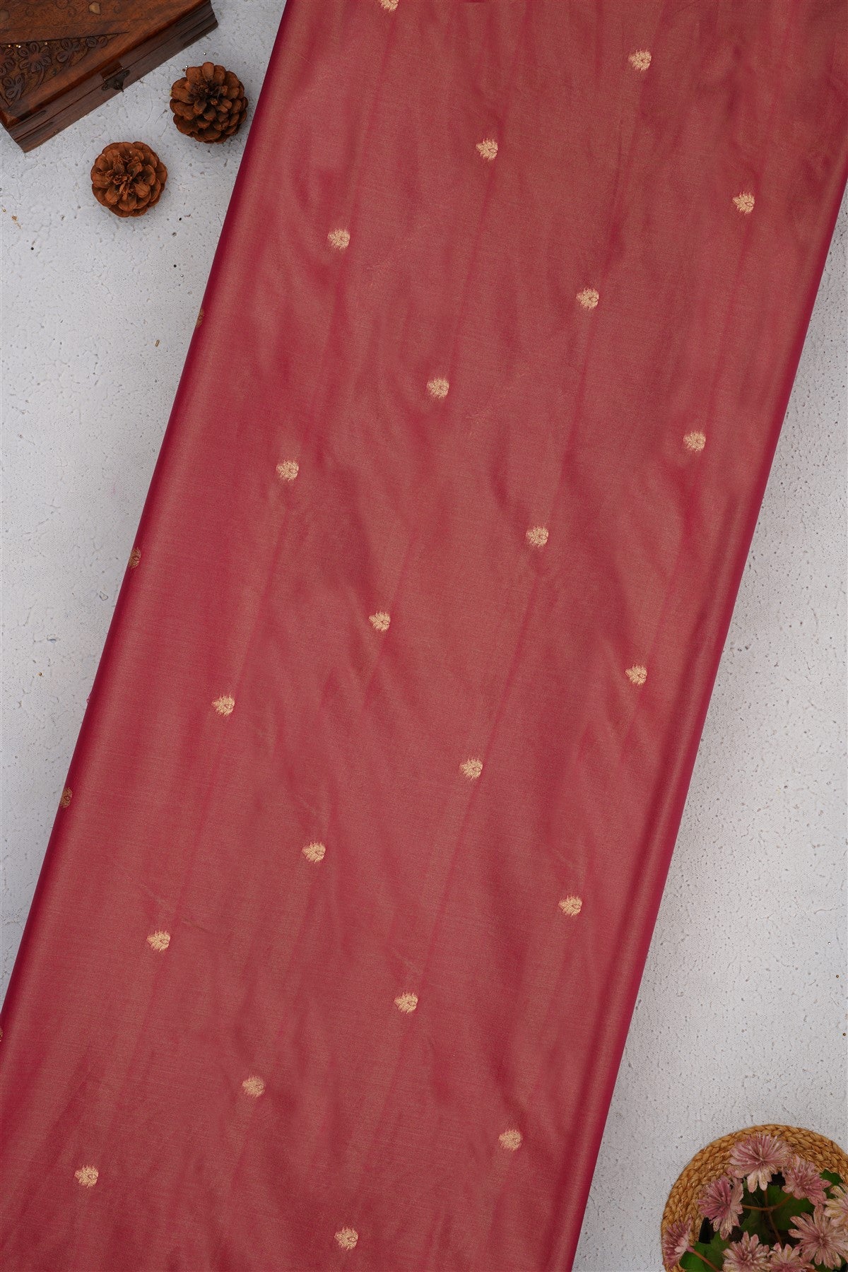 Banarasi Soft Satin Olive Green Saree