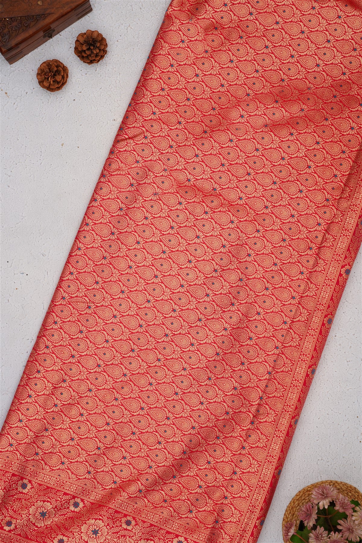 Banarasi Soft Satin Grey Saree