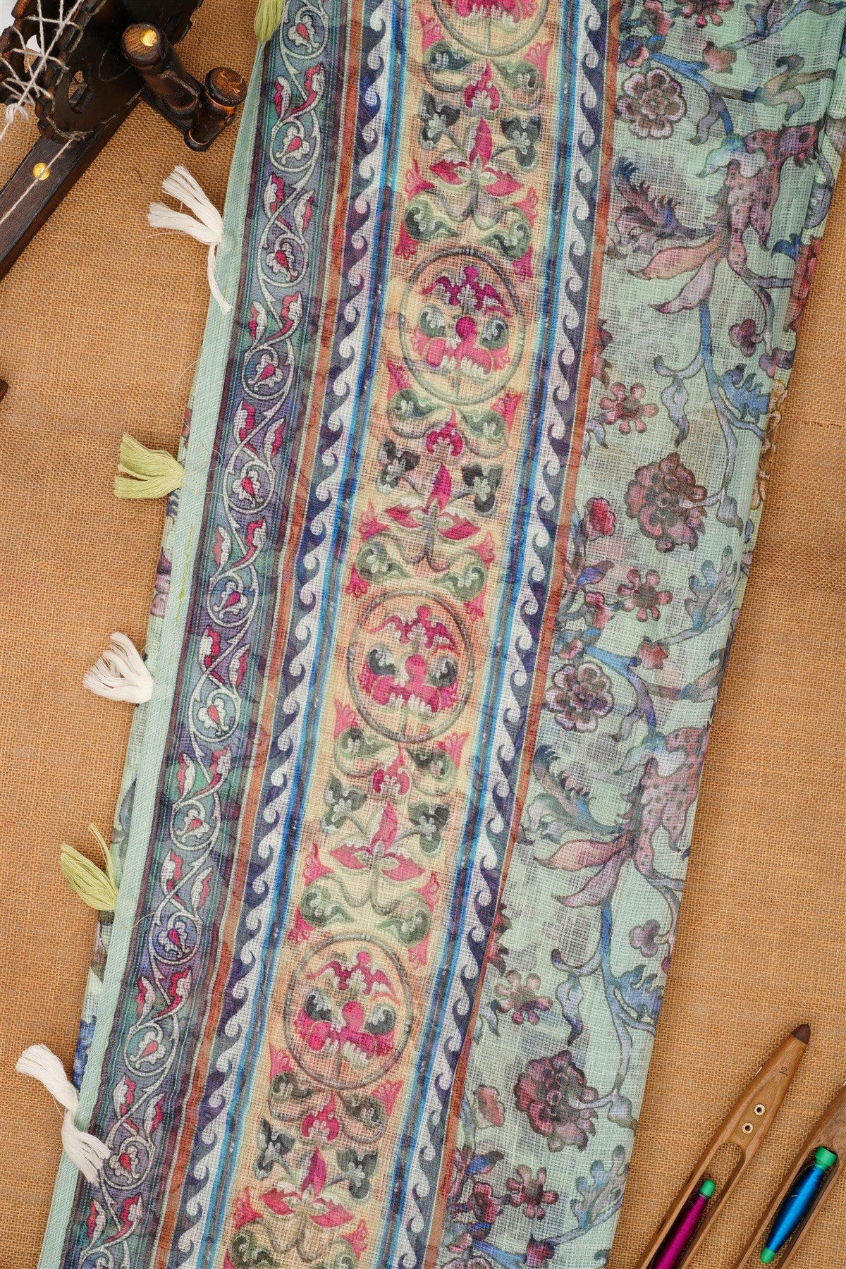 Fancy Kota Light Green Saree