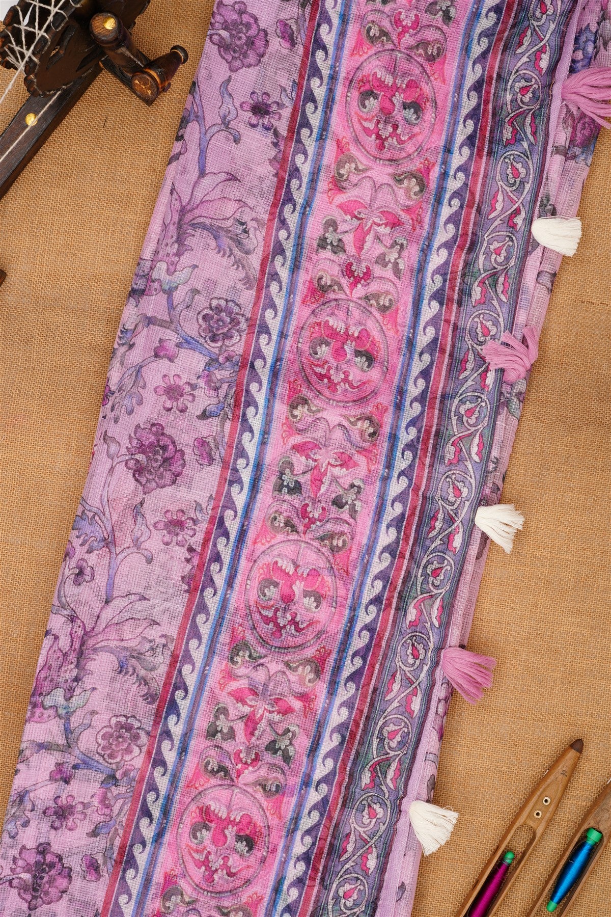 Fancy Kota Light Pink Saree