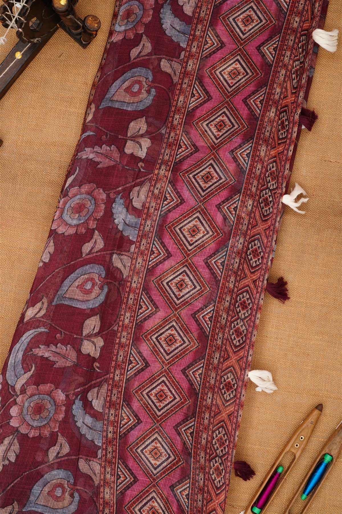 Fancy Kota Purple Saree
