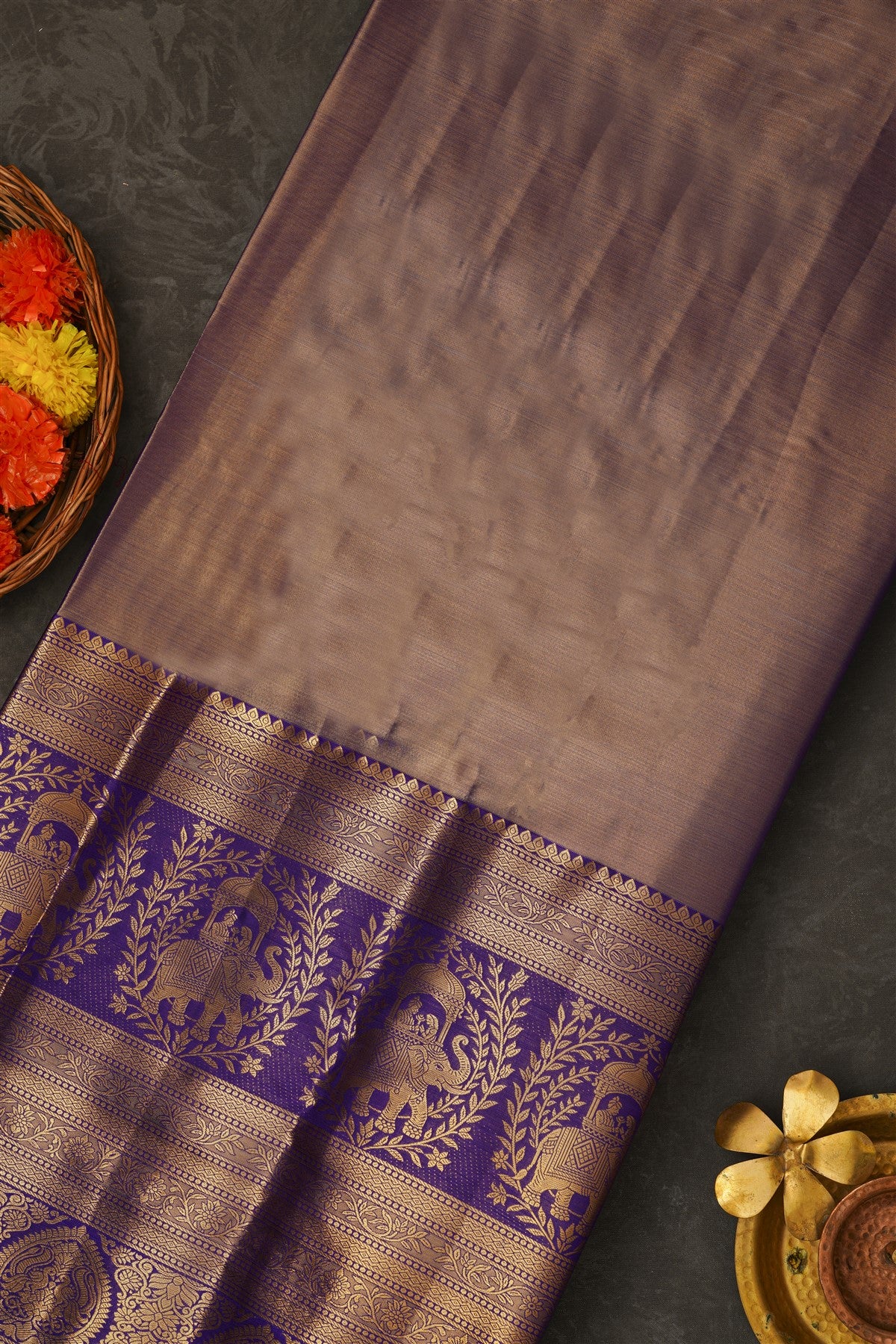 Semi Pattu Silk Blend Baby Pink Saree