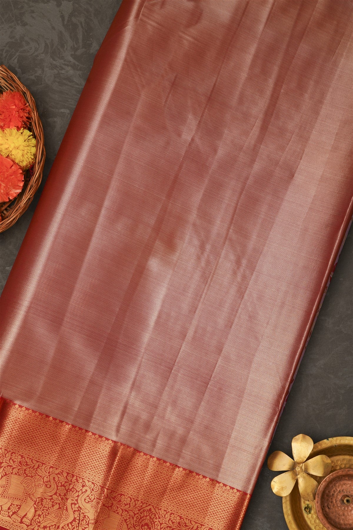 Semi Pattu Silk Blend Lavander Saree