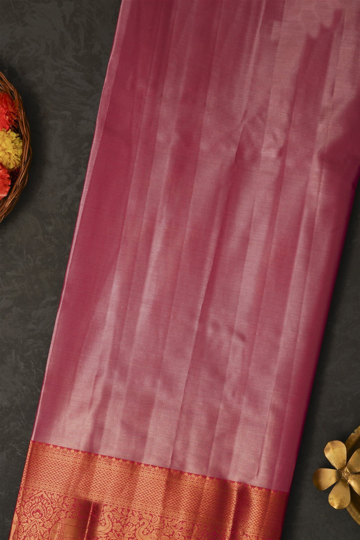 Semi Pattu Silk Blend Yellow Saree