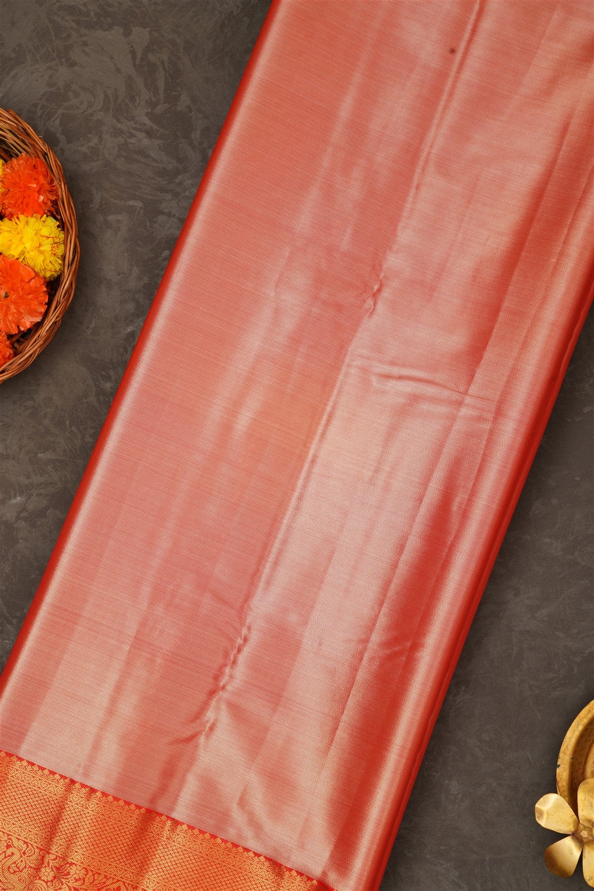 Semi Pattu Silk Blend Light Olive Green Saree