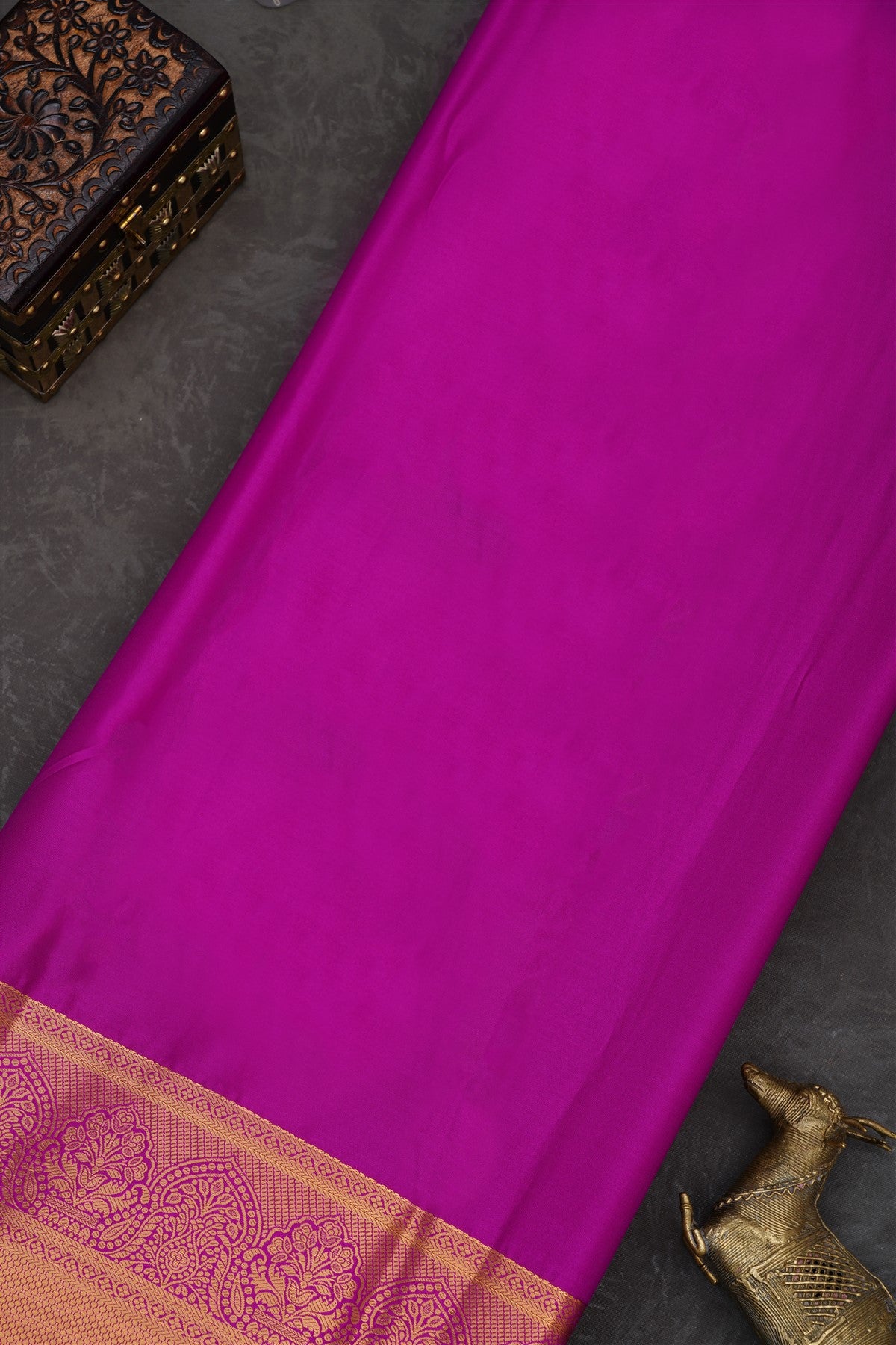 Semi Pattu Silk Blend Purple Saree