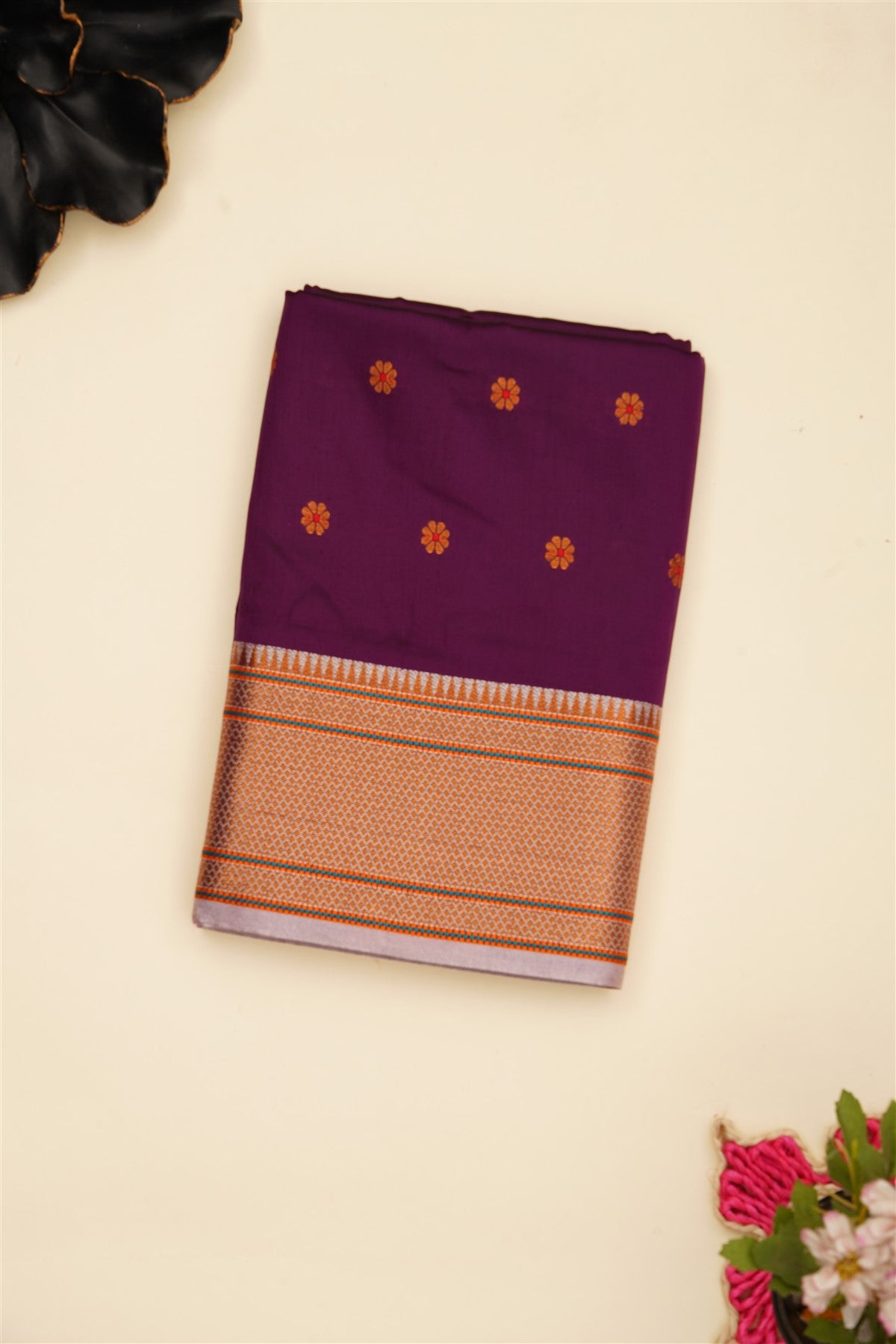 Narayanapet Soft Silk Purple Saree