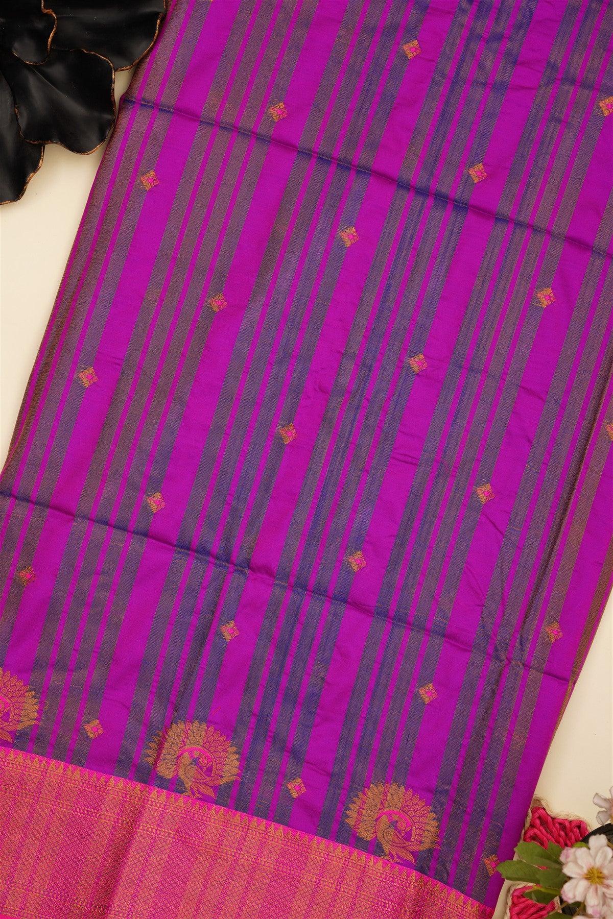 Narayanapet Soft Silk Blue Saree