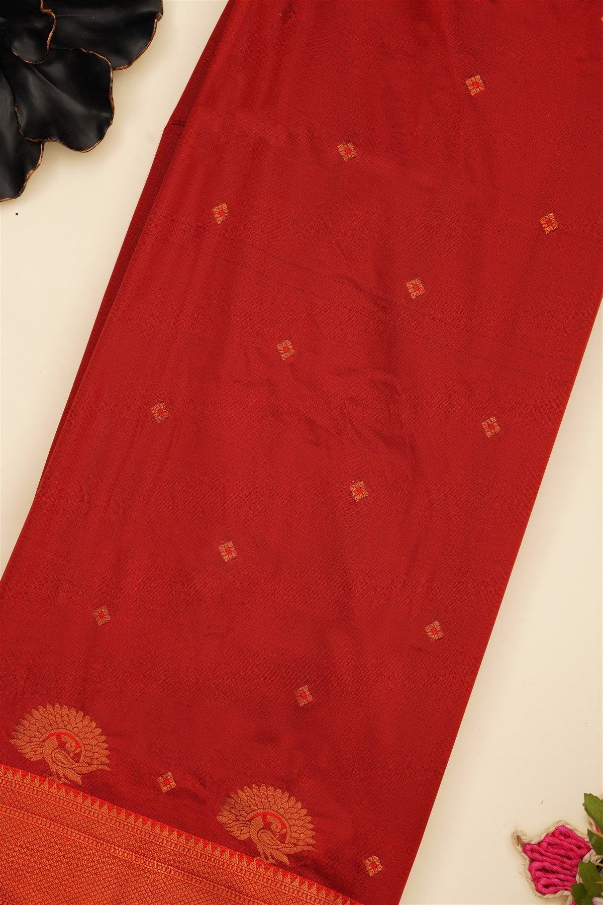 Narayanapet Soft Silk Dark Green Saree