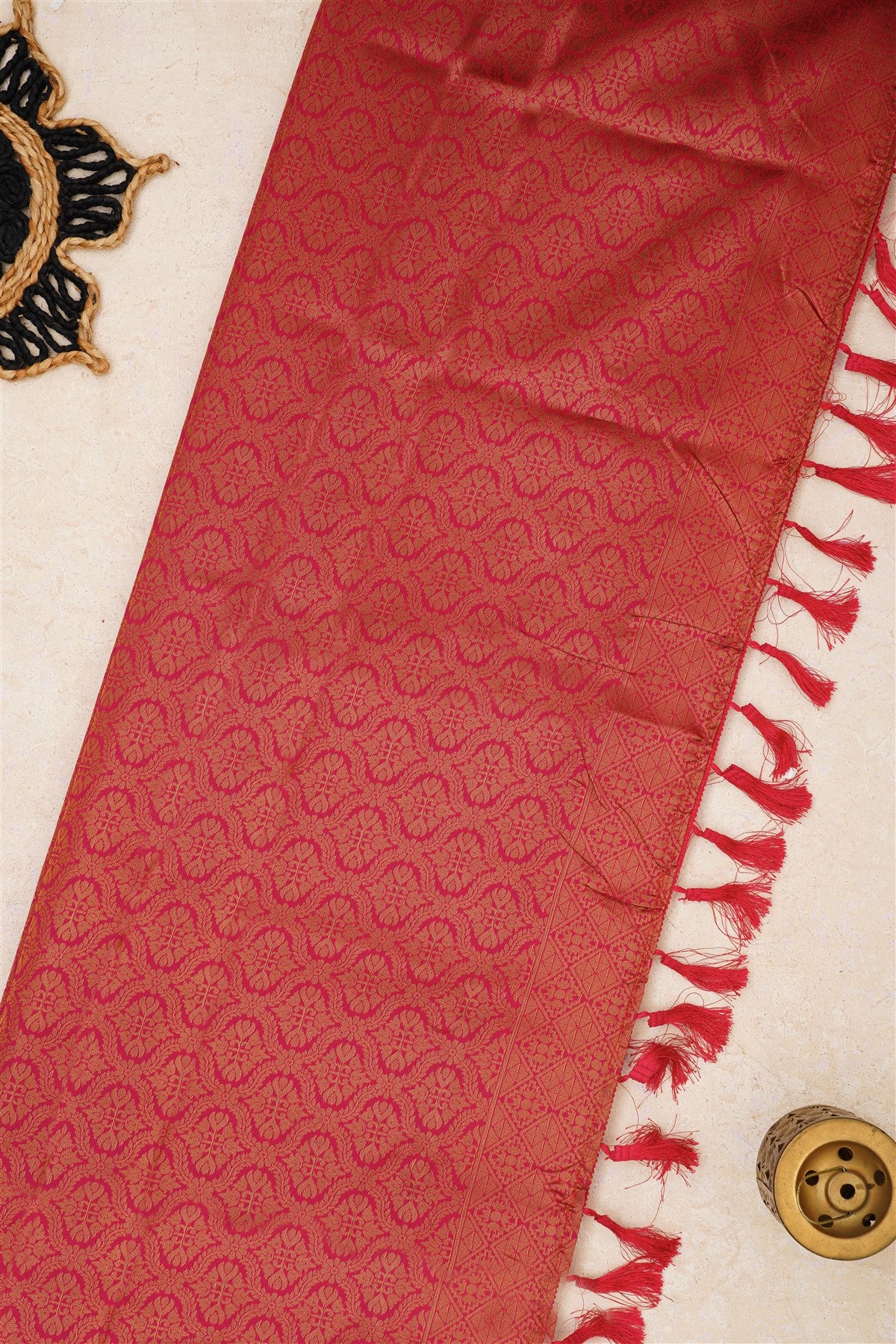 Ikat Silk Green Saree