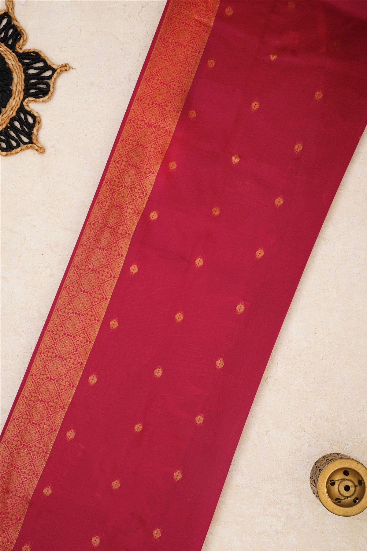 Ikat Silk Green Saree