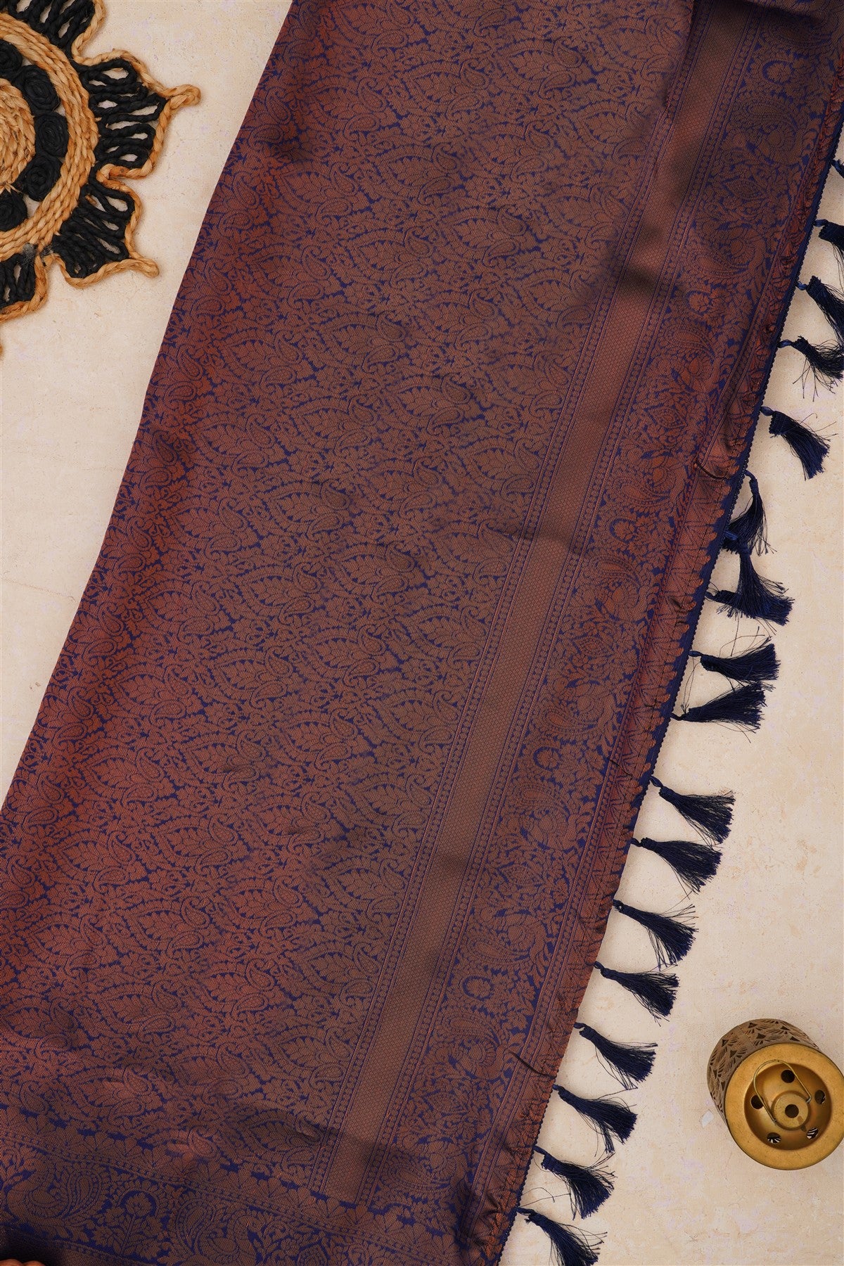 Fancy Madhurai Silk Dark Pink Saree
