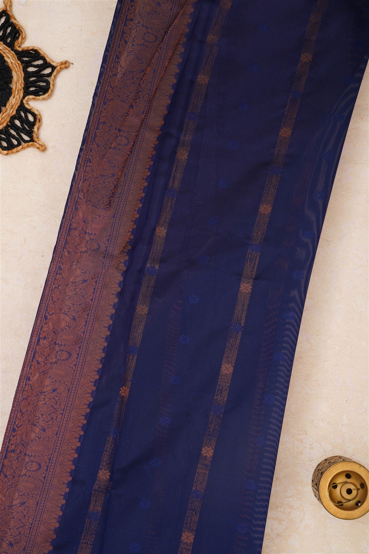 Fancy Madhurai Silk Teal Saree