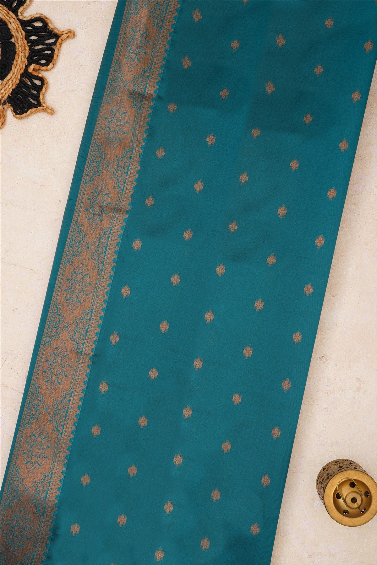 Ikat Silk Lime Green Saree