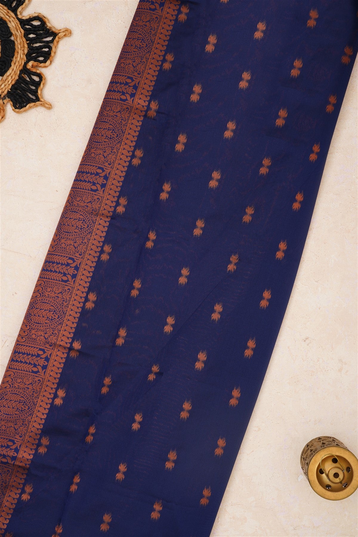 Ikat Silk Teal Saree