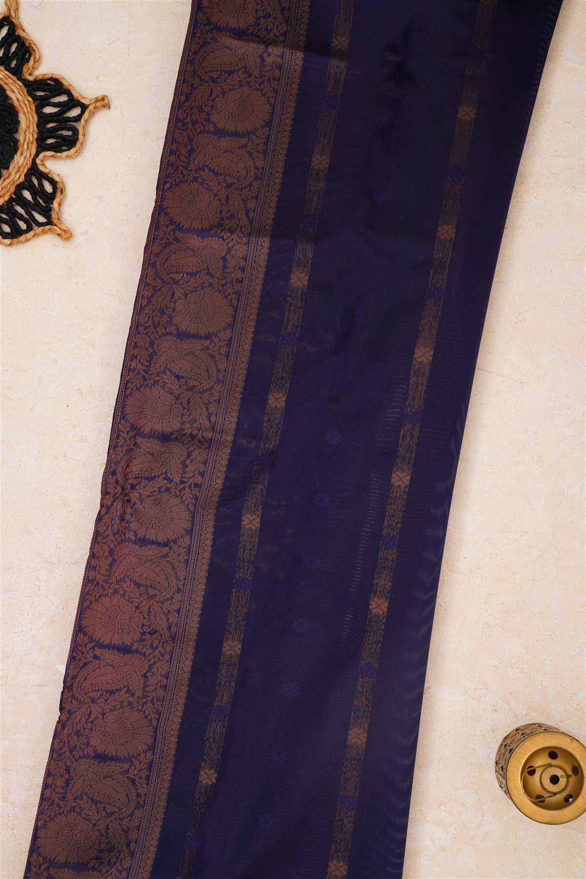 Ikat Silk Blue Saree