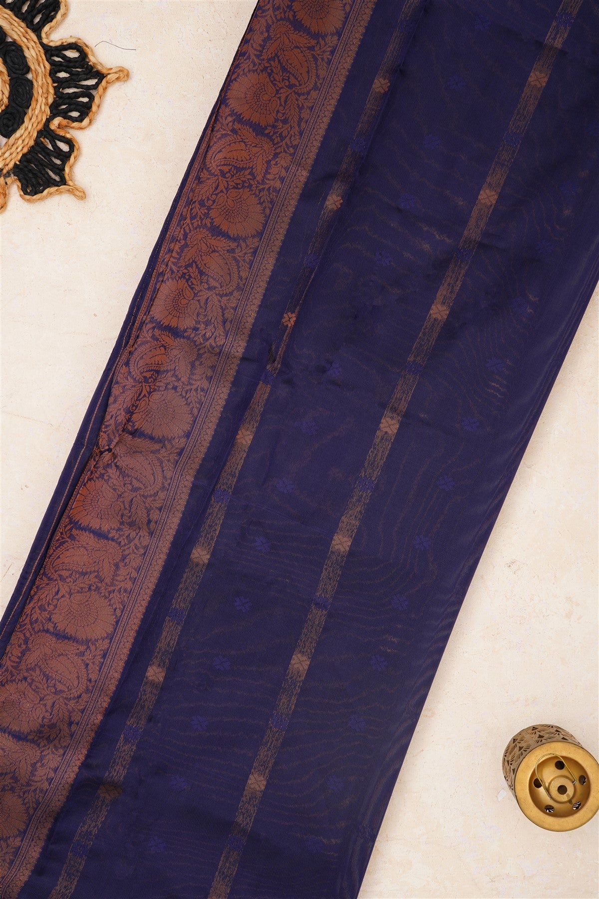Ikat Silk Light Blue Saree