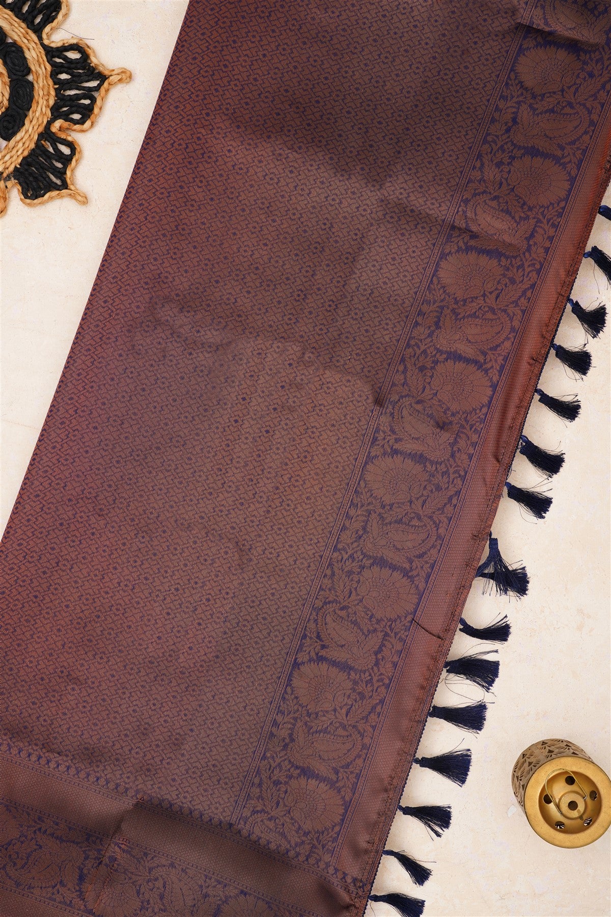 Ikat Silk Light Blue Saree