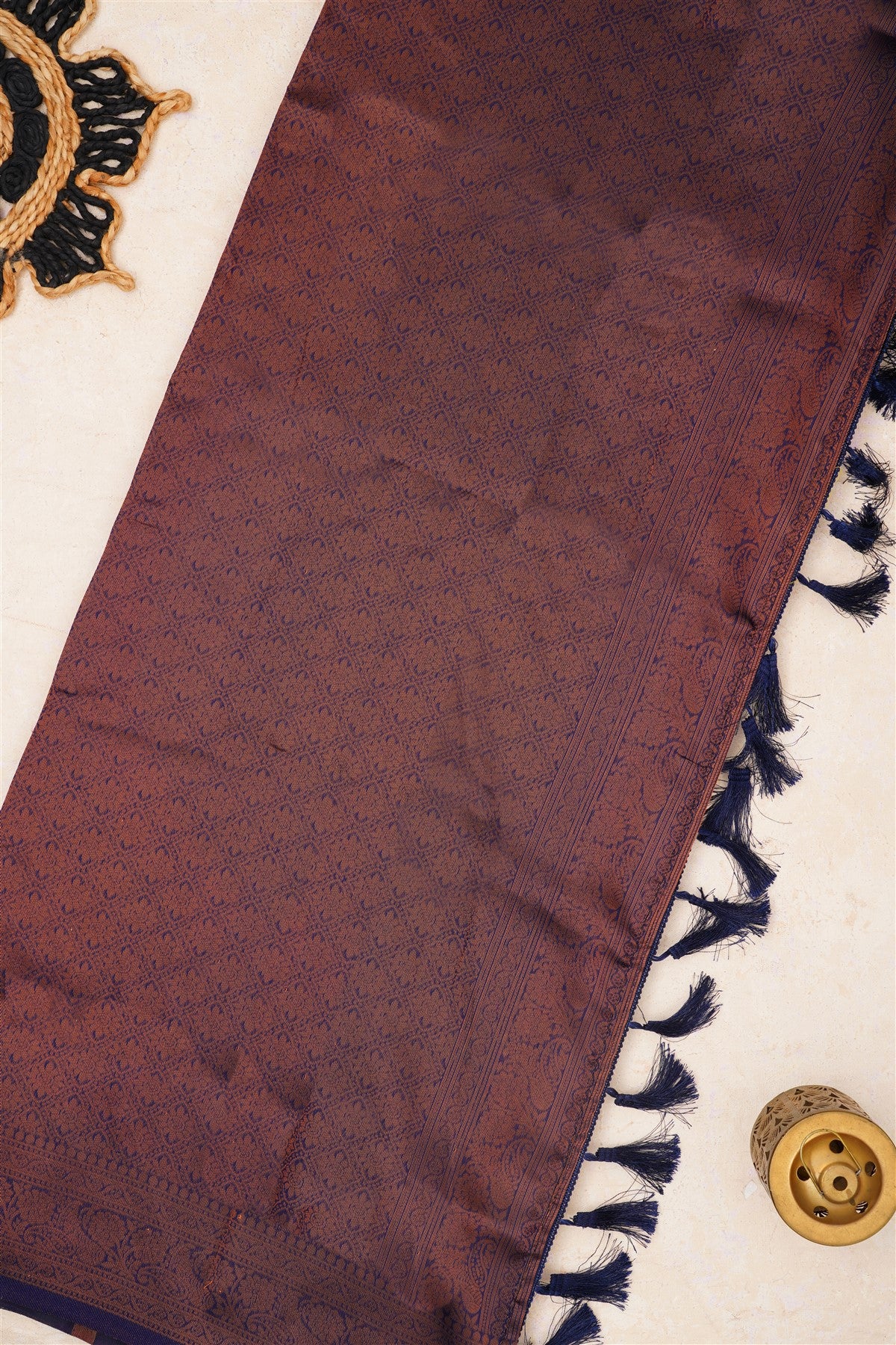 Fancy Silk Dark Pink Saree