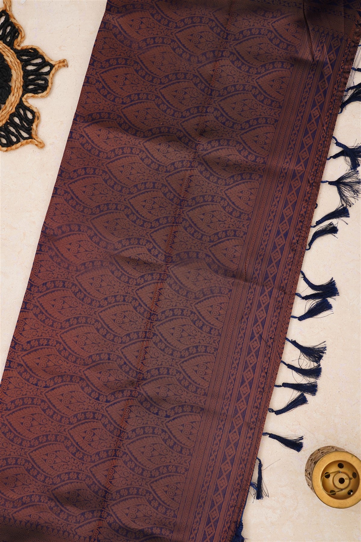 Fancy Madhurai Silk Dark Pink Saree