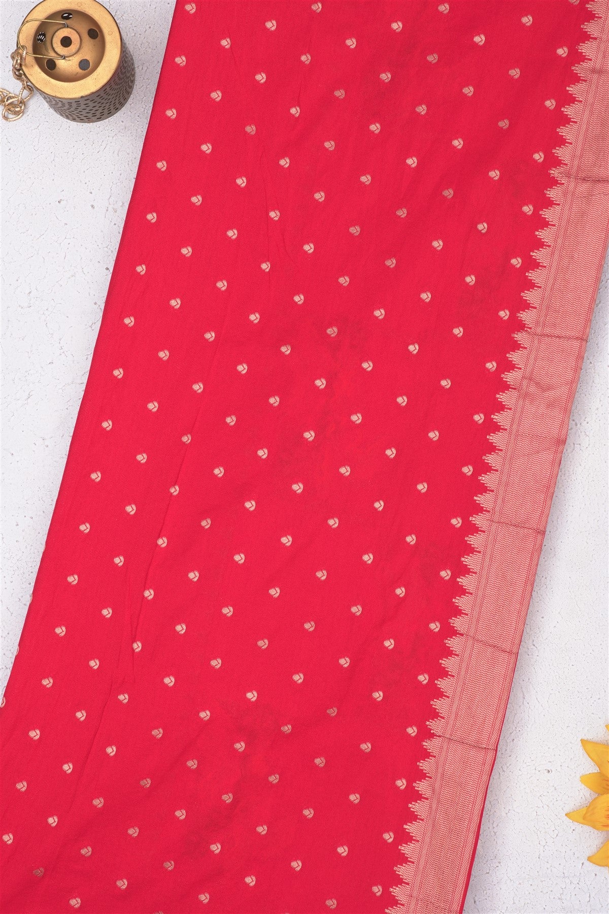 Banarasi Viscose Georgette Red Saree
