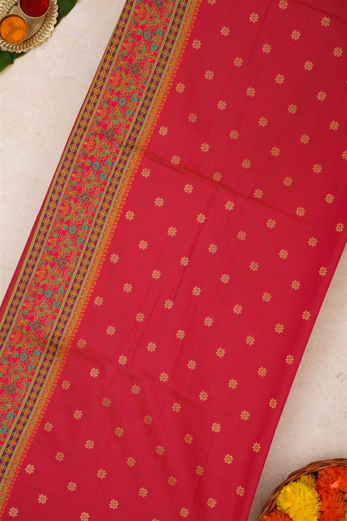 Pashmina Silk Lime Green Saree