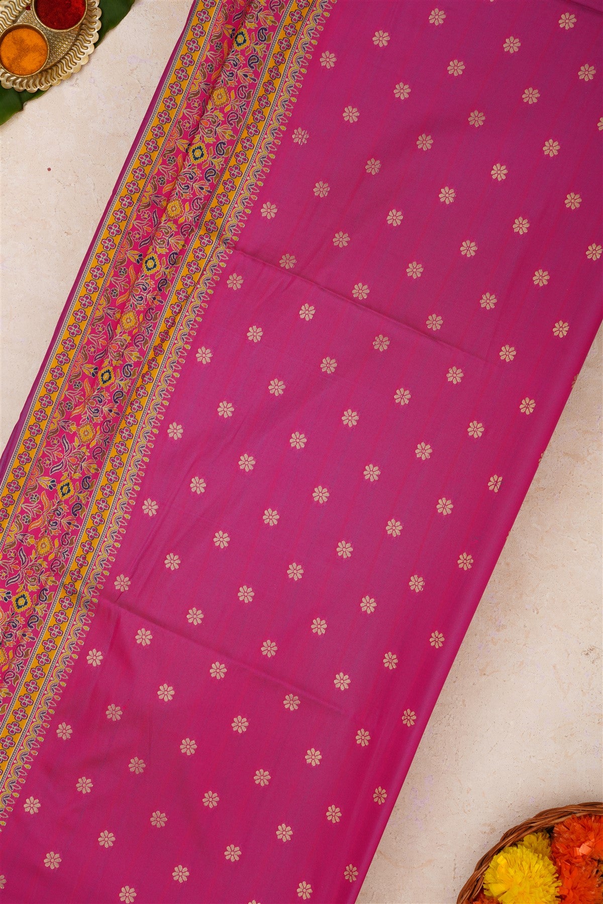 Pashmina Silk Teal Green Saree