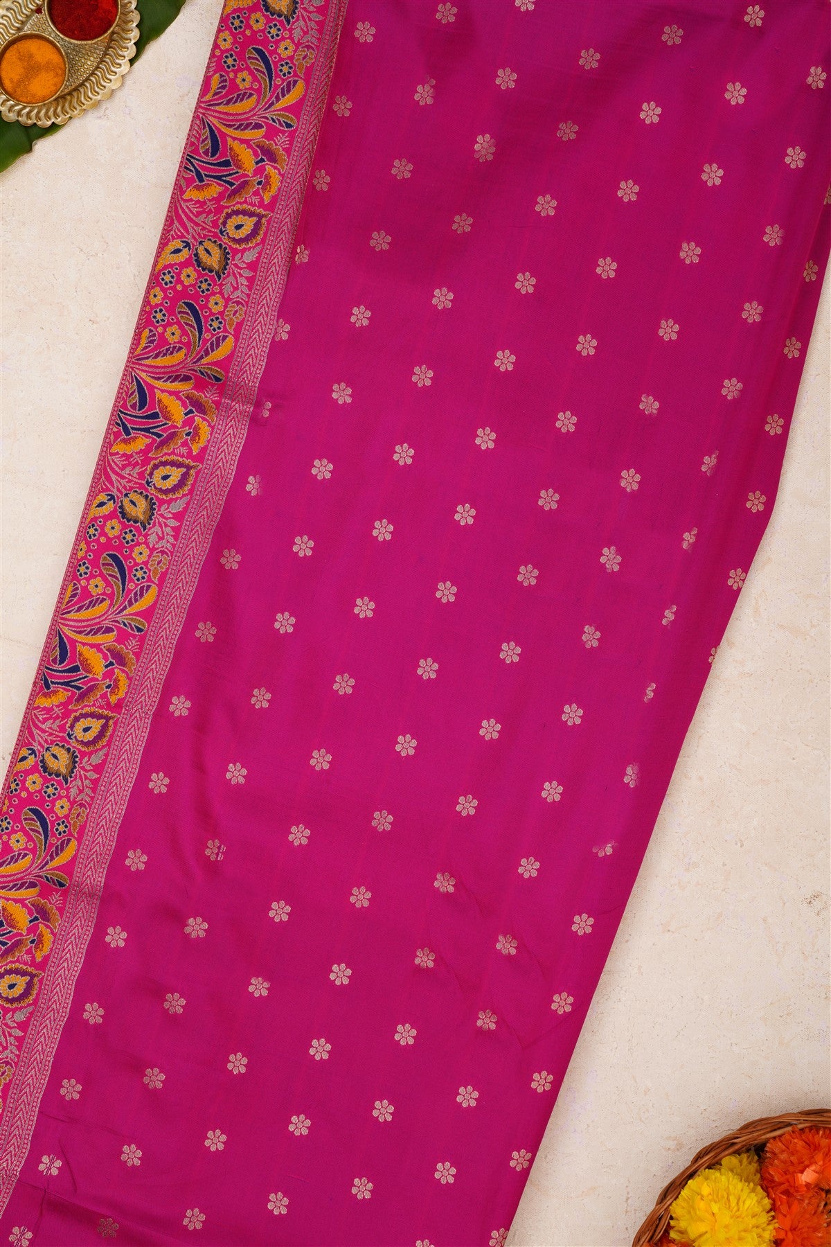 Pashmina Silk Dark Blue Saree
