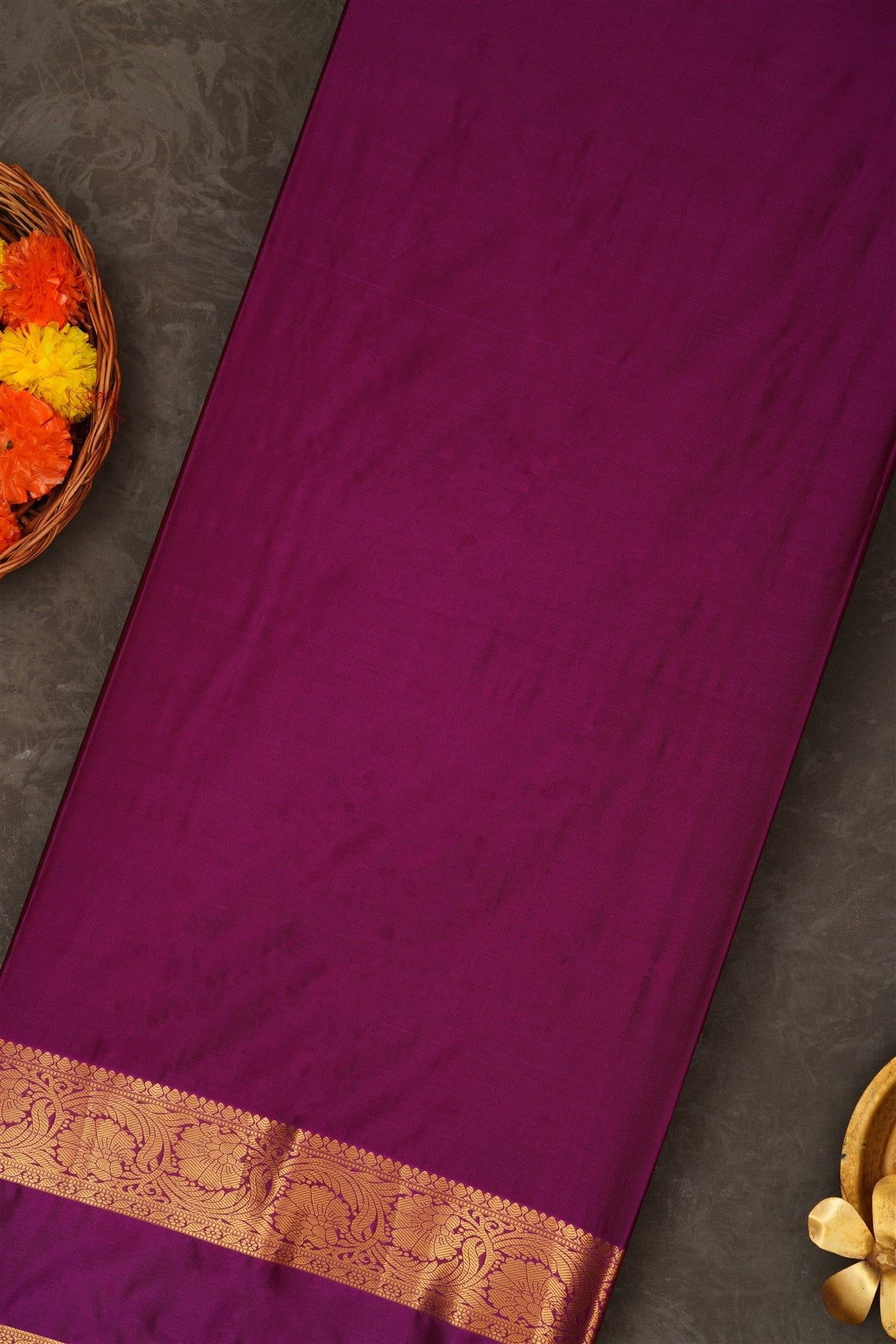 Semi Pattu Silk Blend Light Olive Green Saree