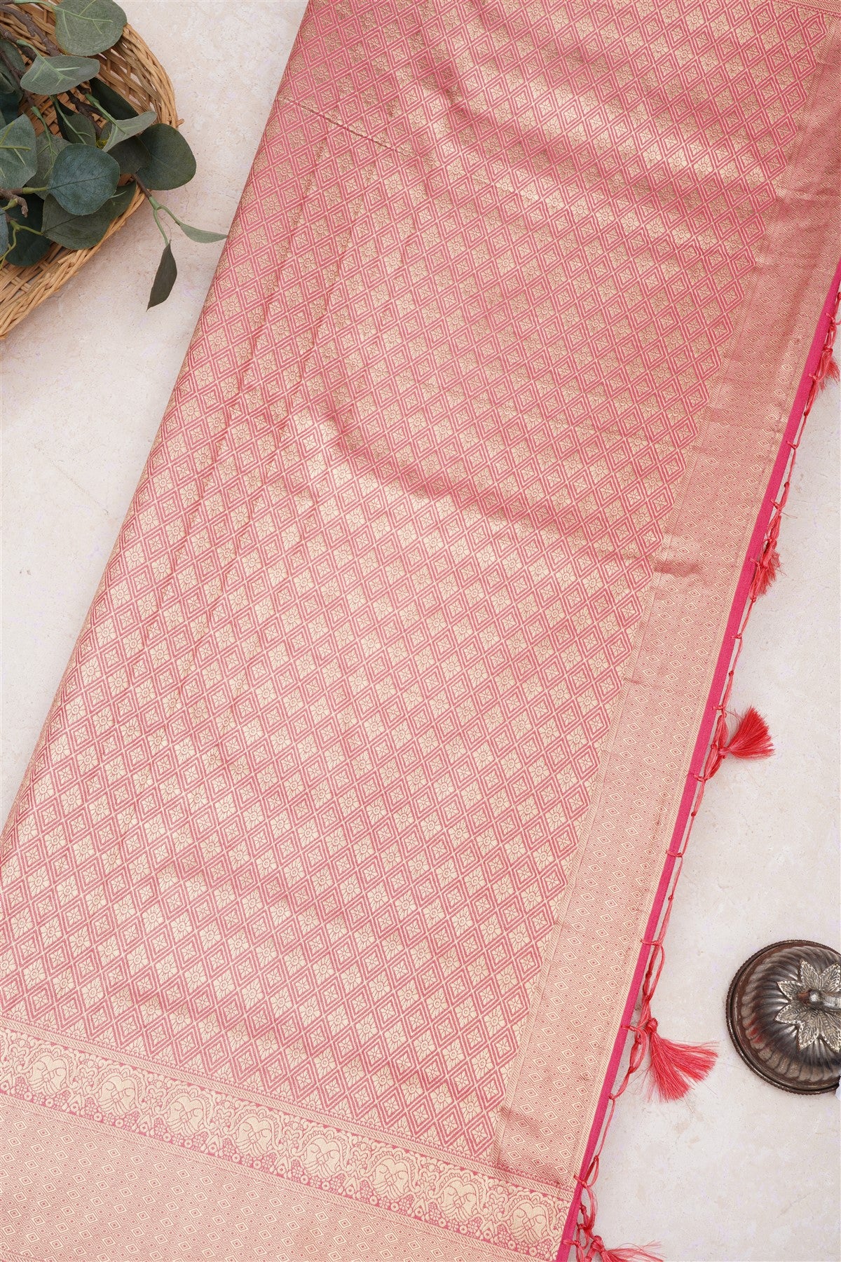 Banarasi Viscose Georgette Dark Green Saree