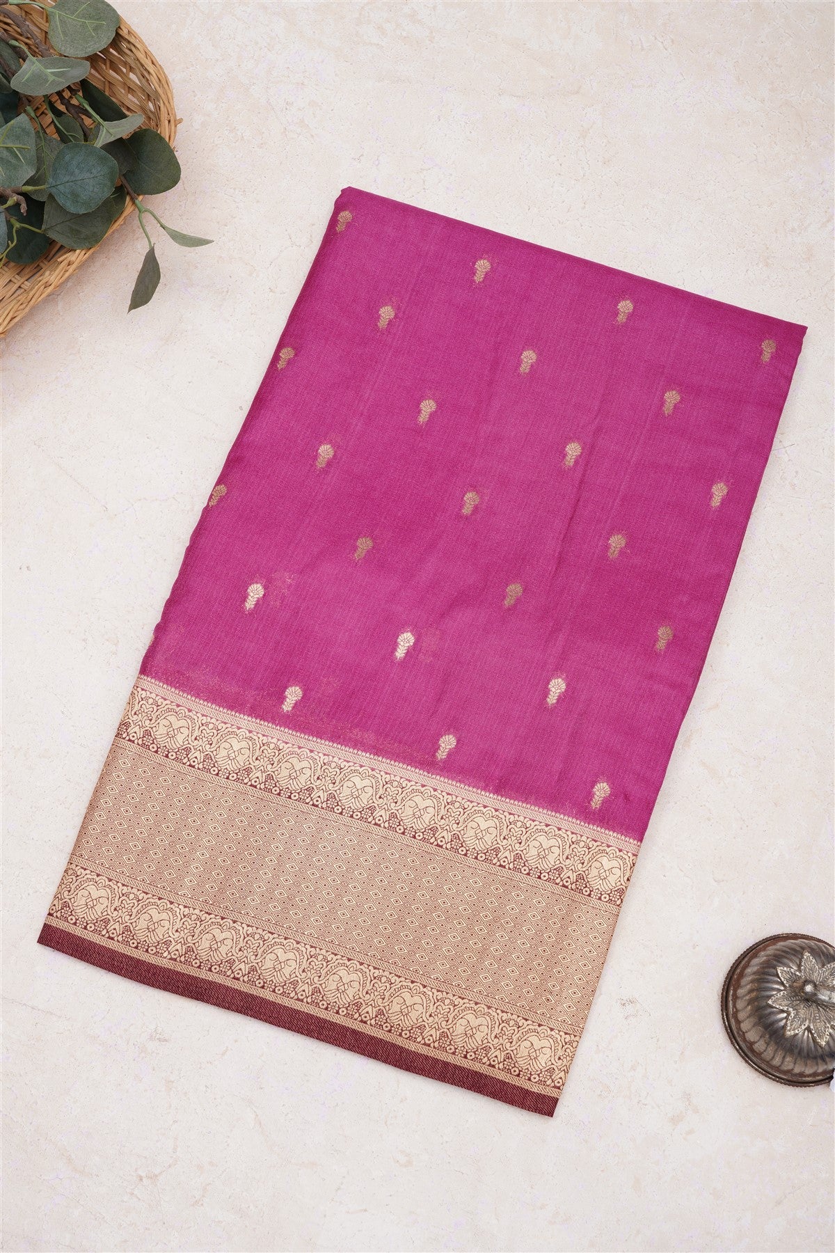 Banarasi Viscose Georgette Purple Saree